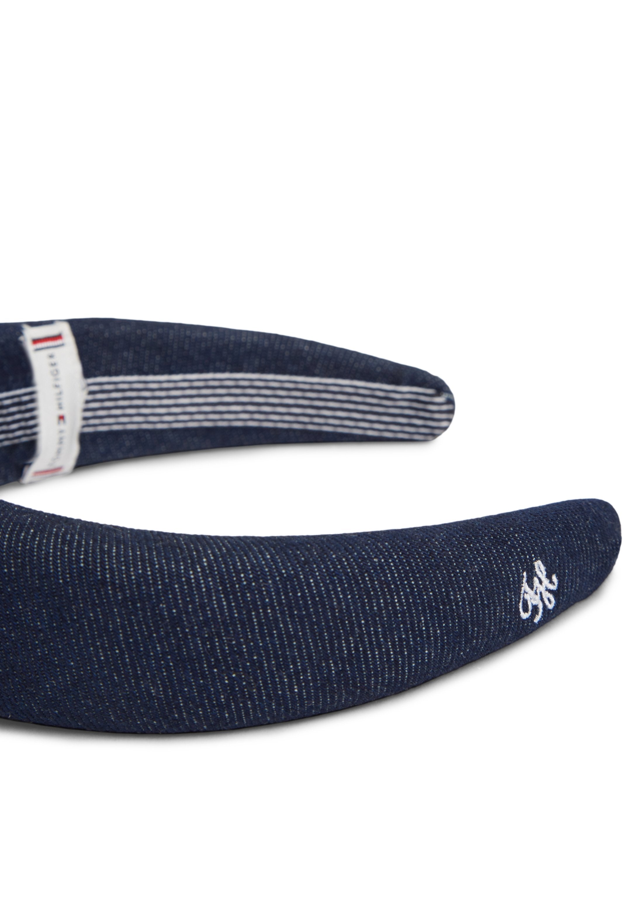 DENIM LOGO PADDED HEADBAND - Hair styling accessory - dark-blue denim