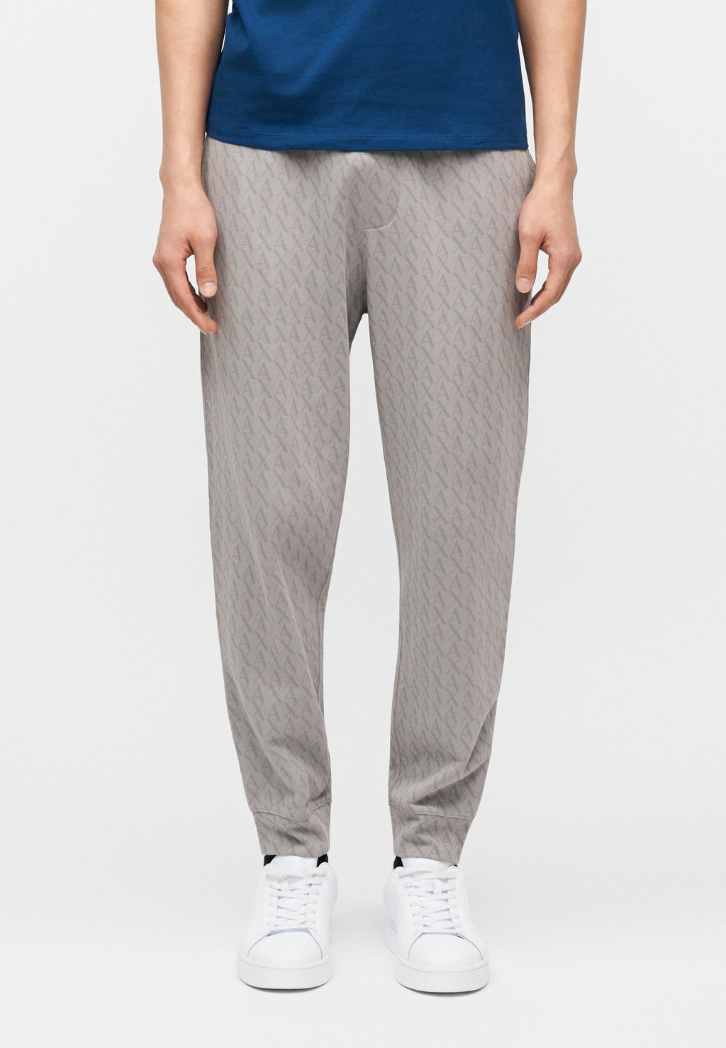 AX LOGO JOGGER PANTS - Tracksuit bottoms - chiseled stone