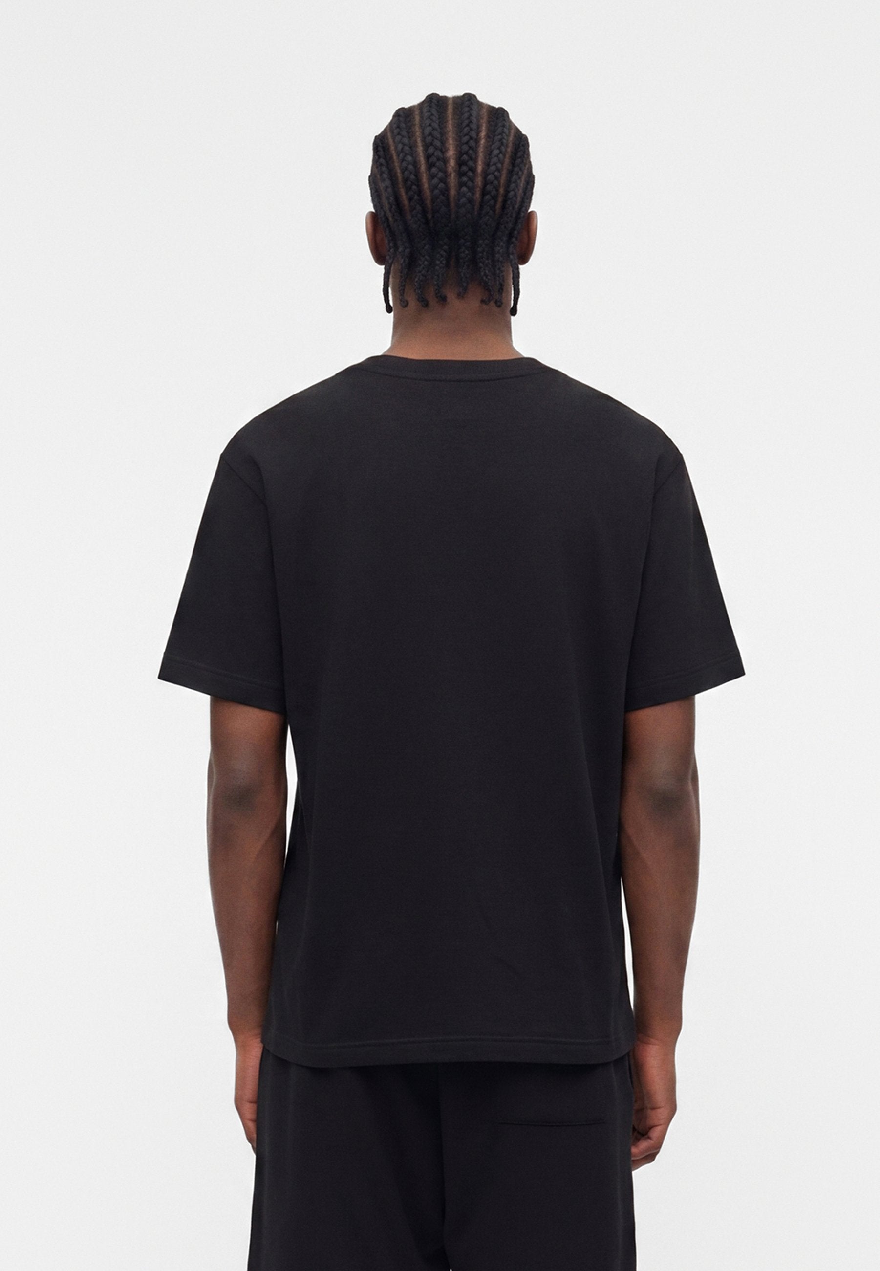 ATHLETIC LOGO CREW - Print T-shirt - black