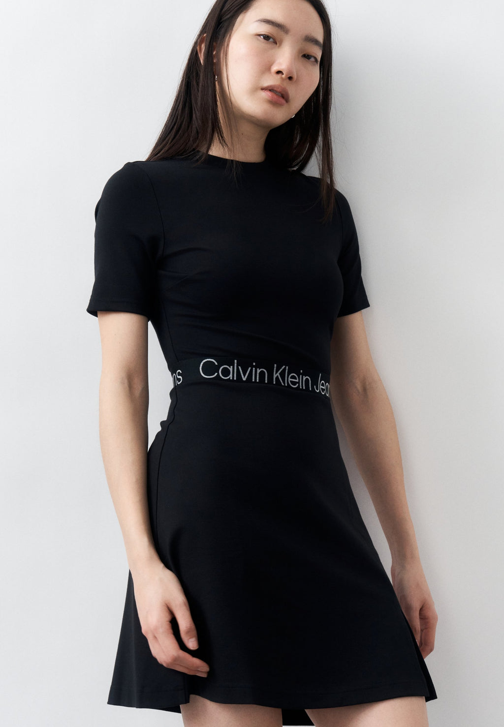 TAPE MILANO DRESS - Jersey dress - black