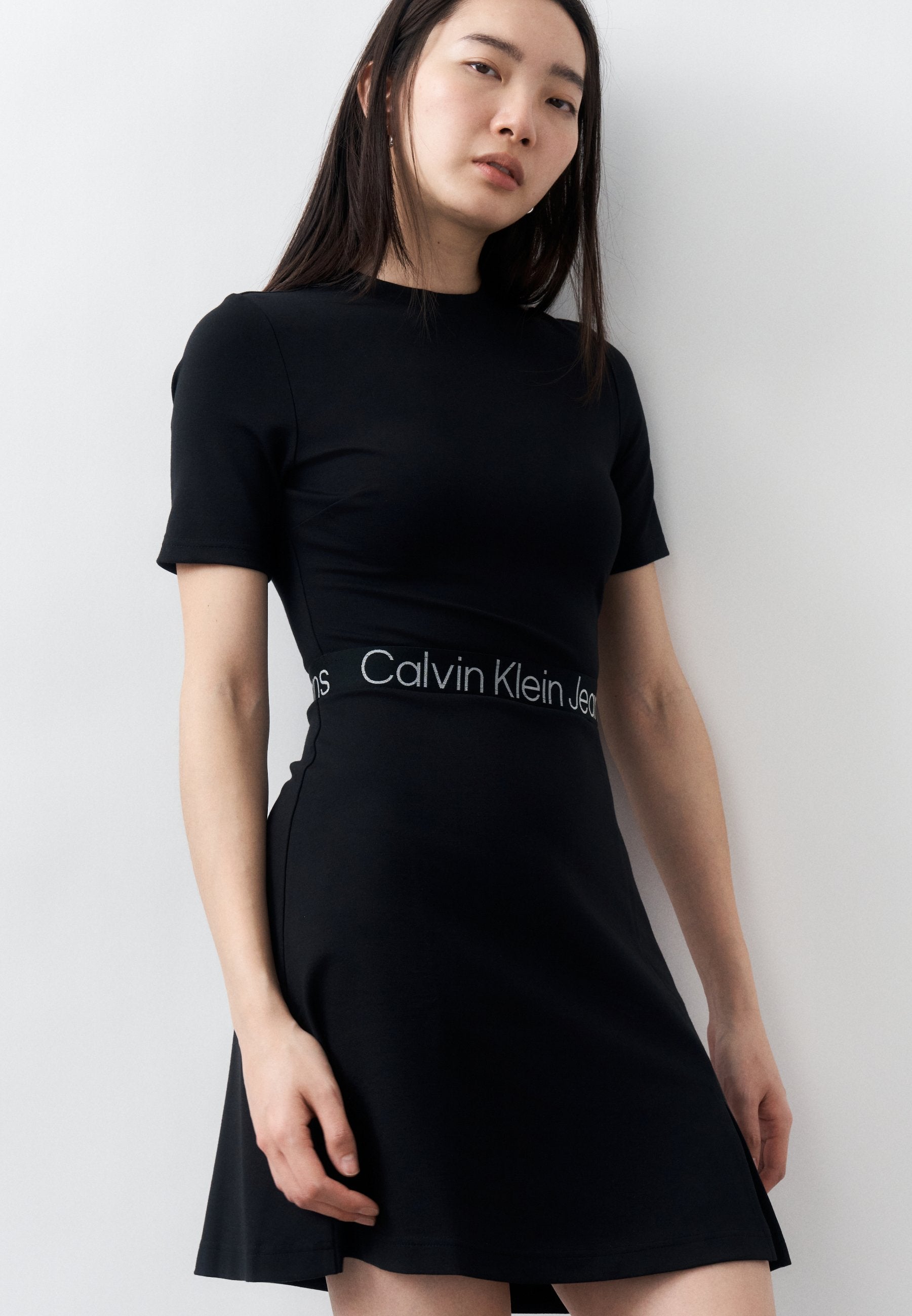 TAPE MILANO DRESS - Jersey dress - black