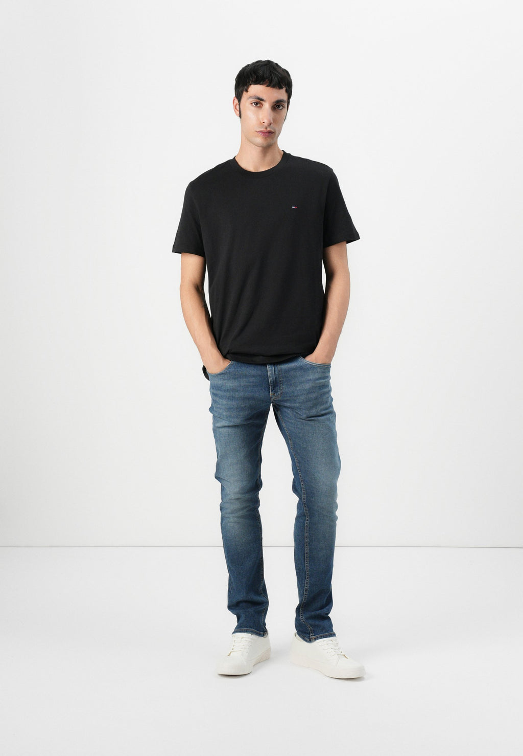 SLIM TEE 2 PACK - Basic T-shirt - black