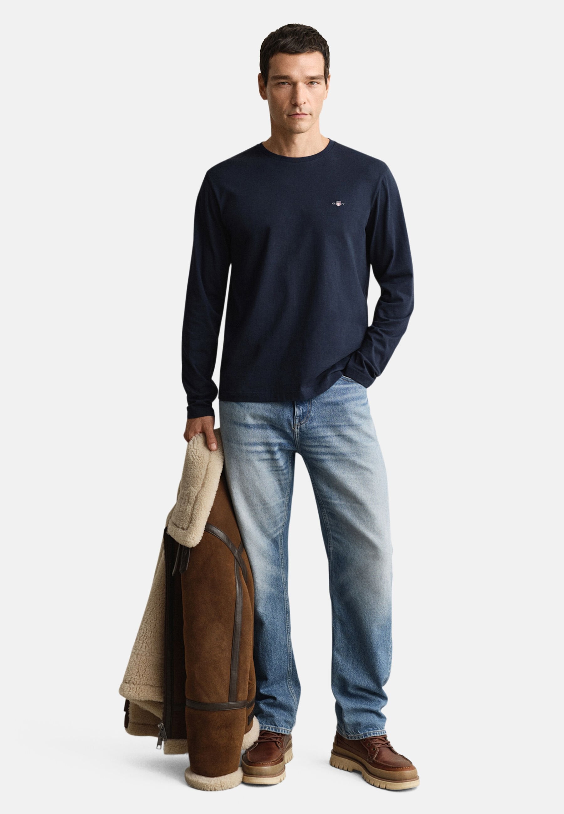 SHIELD - Long sleeved top - evening blue