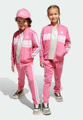 SEASONAL ESSENTIALS TIBERIO 3-STRIPES TRICOT TRACK SUIT KIDS - Tracksuit - pink fusion white clear pink