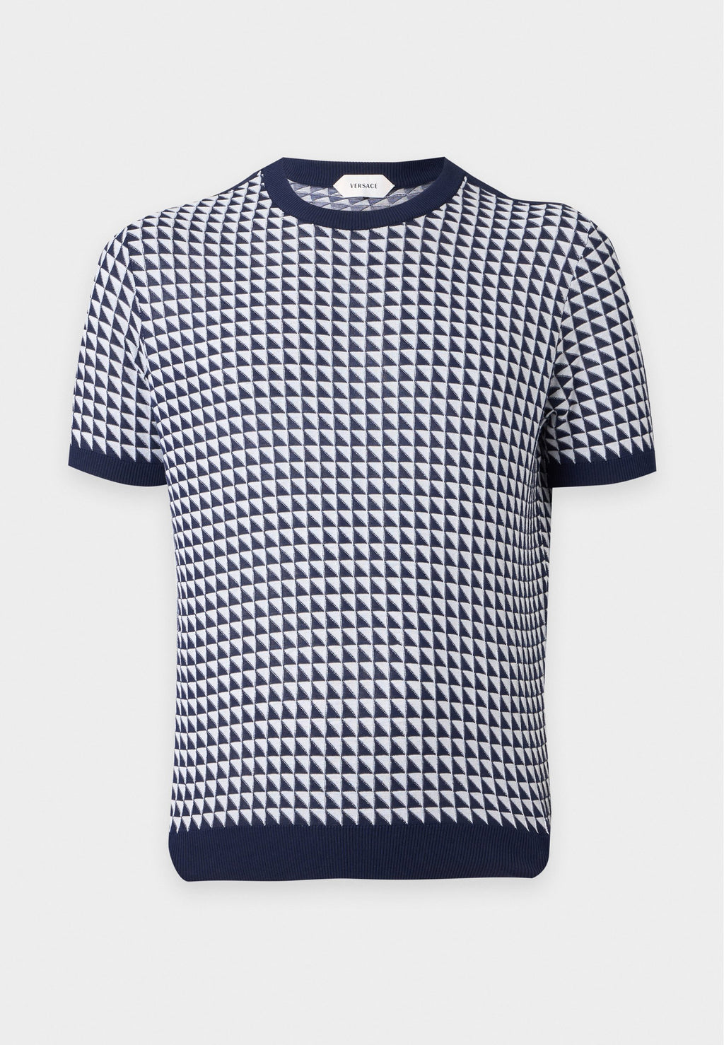 TRIANGLES  - Print T-shirt - navy/white