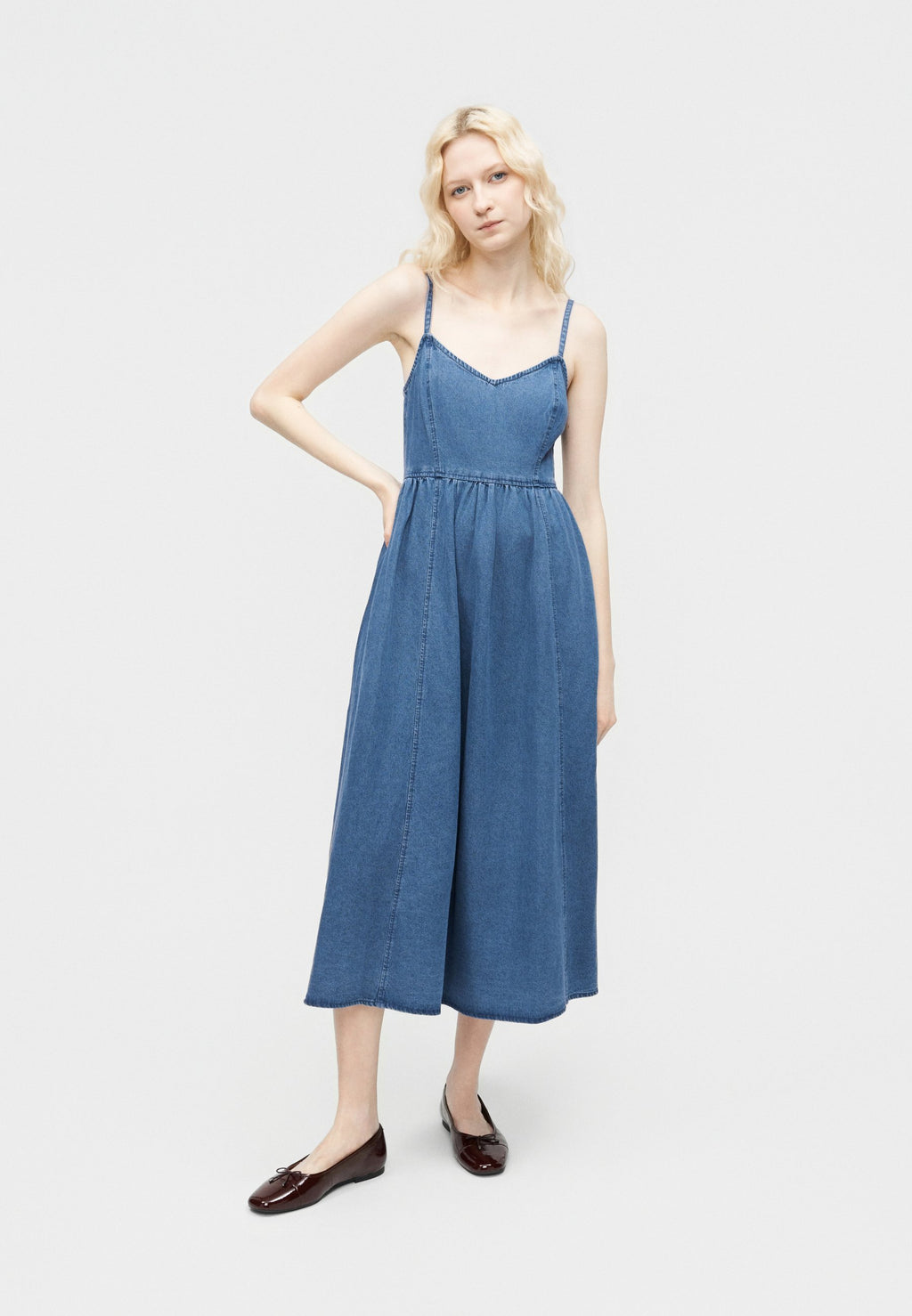 CELEBRATION DRESS - Maxi dress - medium wash