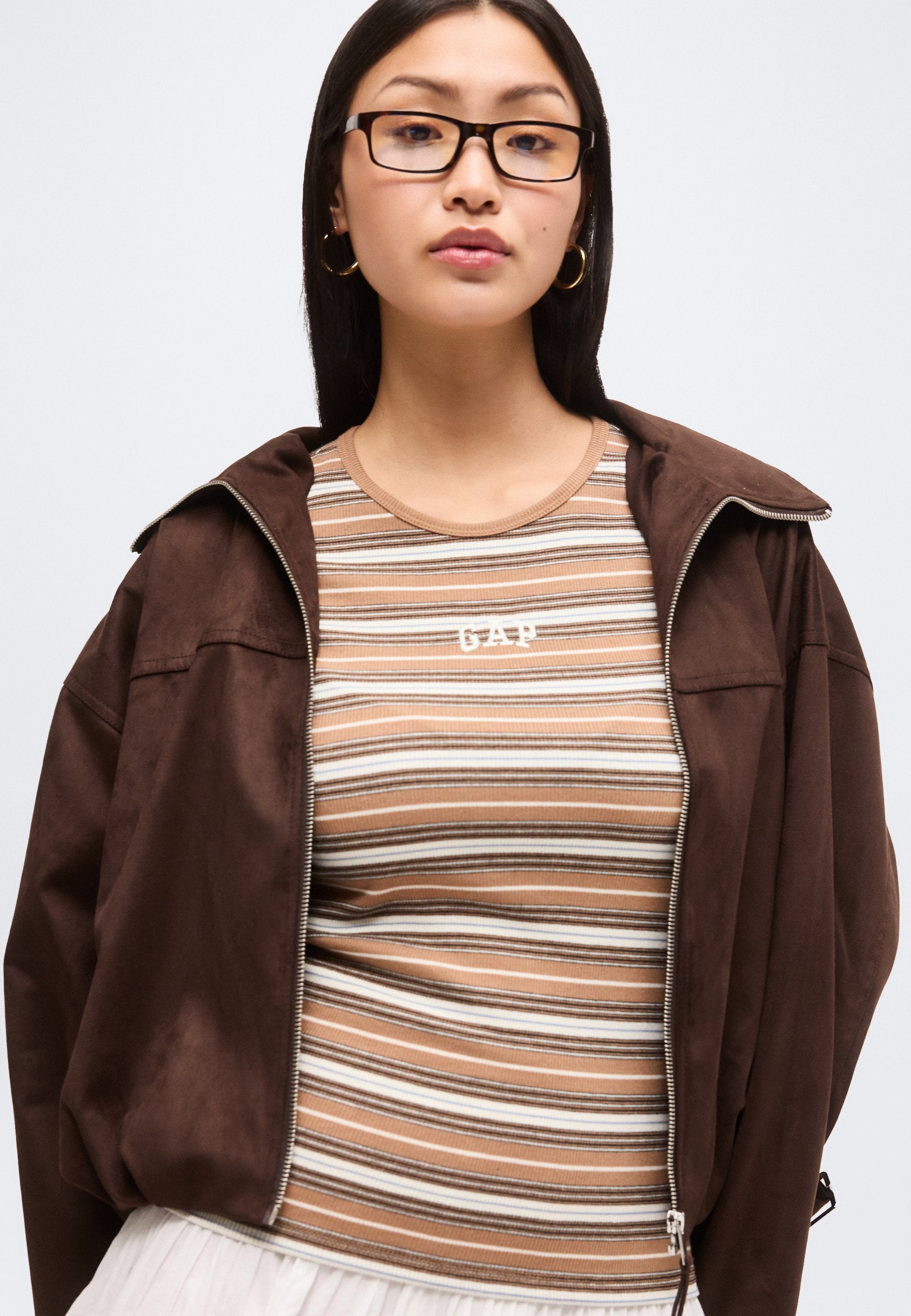 LOGO TEE - Print T-shirt - brown