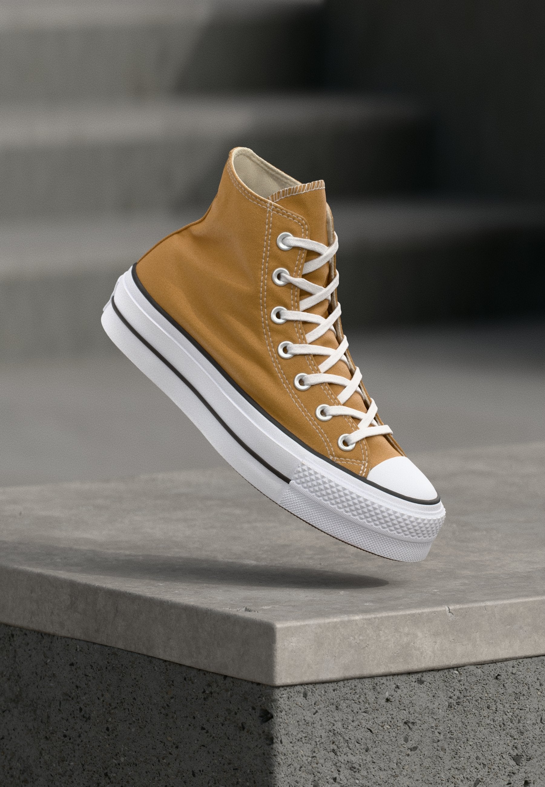 CHUCK TAYLOR ALL STAR LIFT - High-top trainers - honey stick/white/black