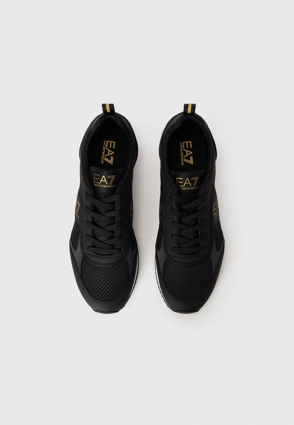 UNISEX - Trainers - black/gold-coloured/white