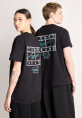 TEE-SHIRT RAS-DE-COU LOGO DOS SIGNATURE - T-shirt imprimé - black