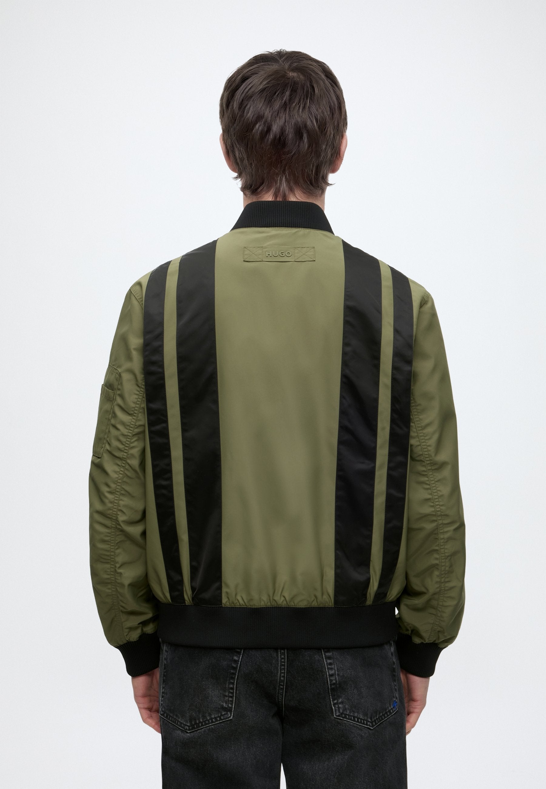 BADAMO - Bomber Jacket - open green