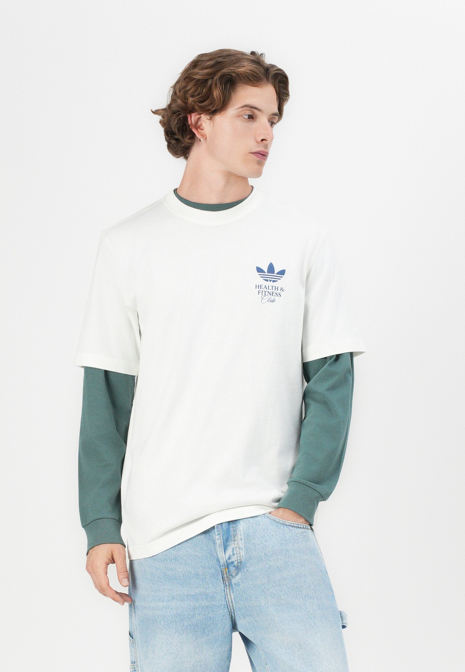 HEALTH CLUB UNISEX - Print T-shirt - off white