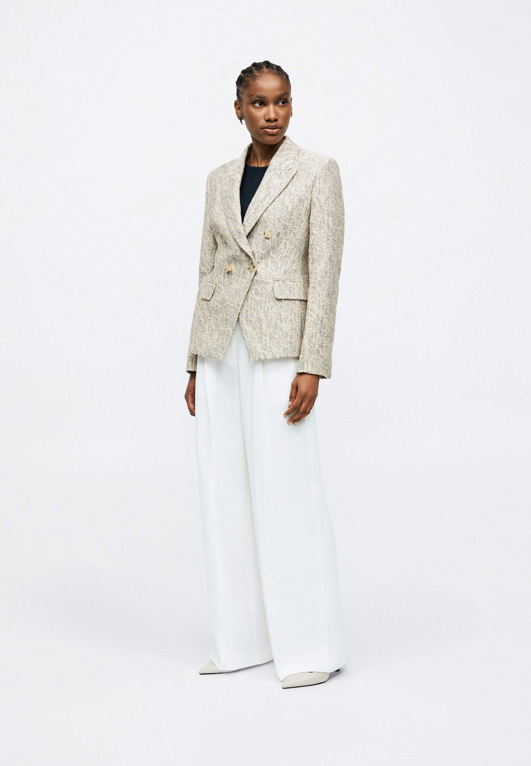 TIANA - Trousers - white