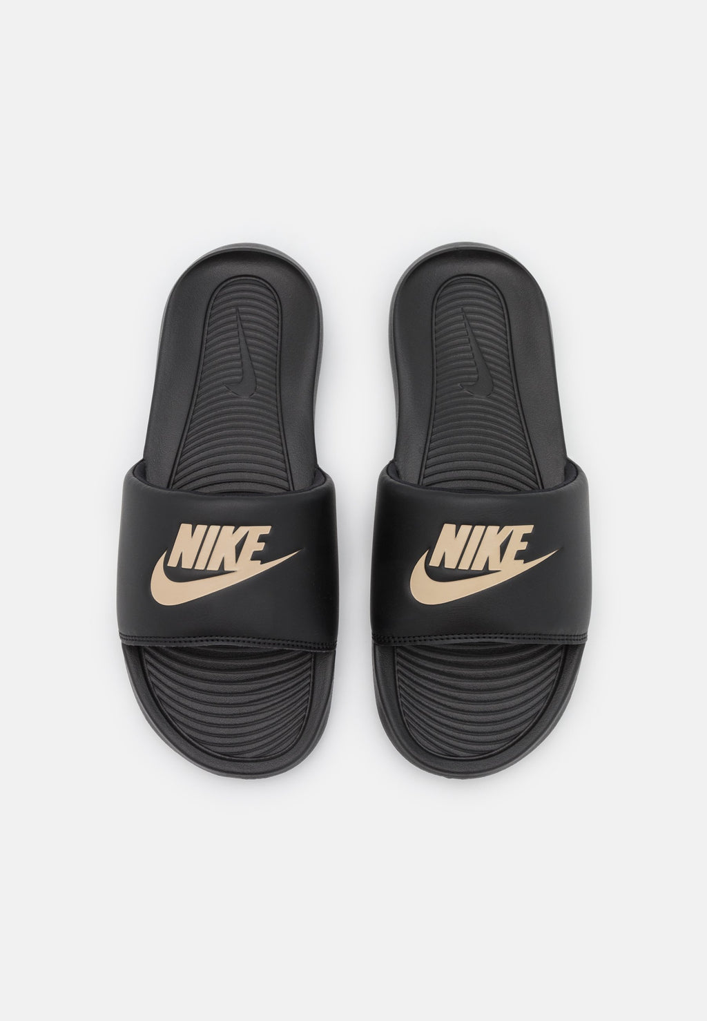 VICTORI ONE SLIDE UNISEX - Mules - noir/or métallisé