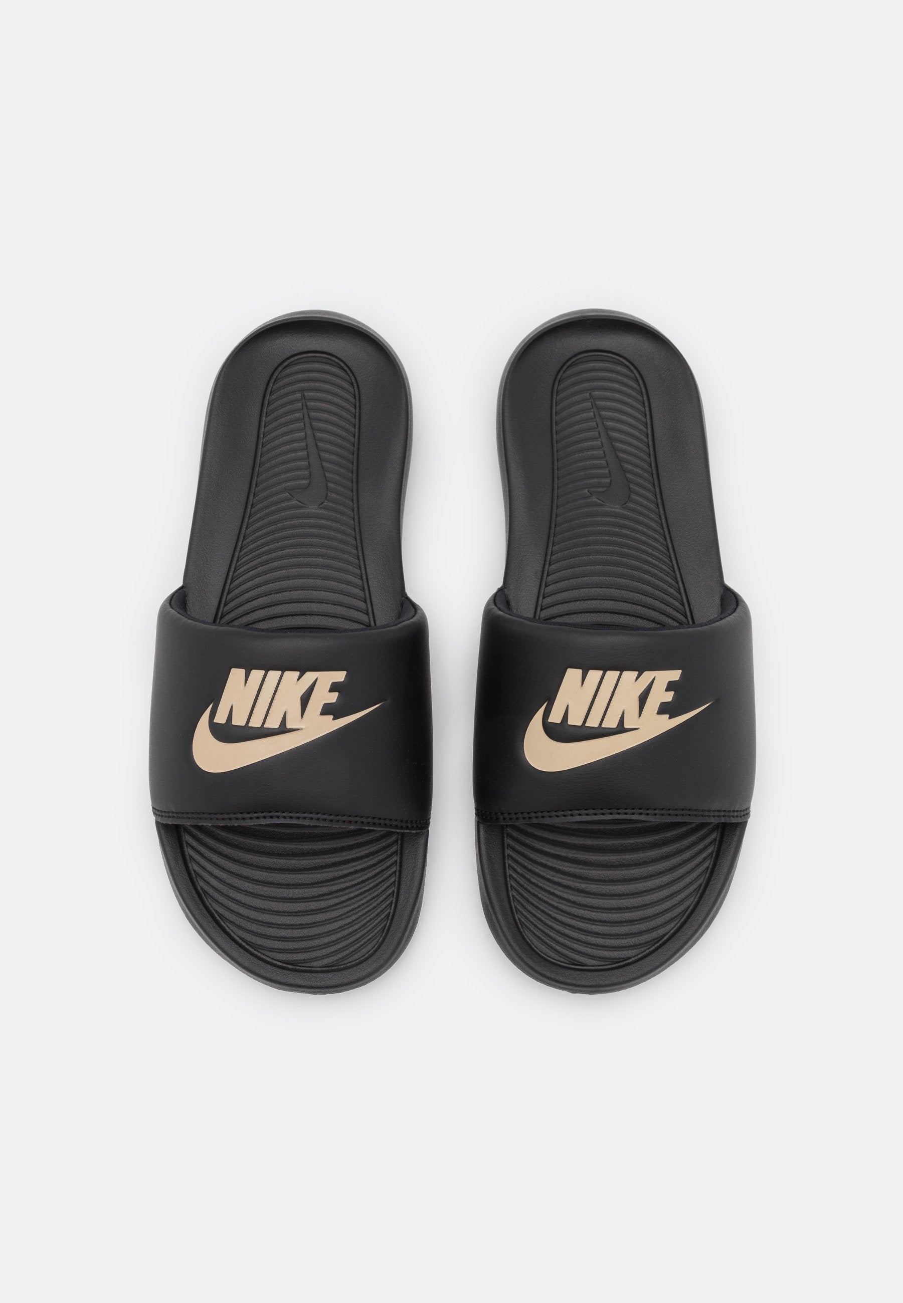 VICTORI ONE SLIDE UNISEX - Mules - noir/or métallisé