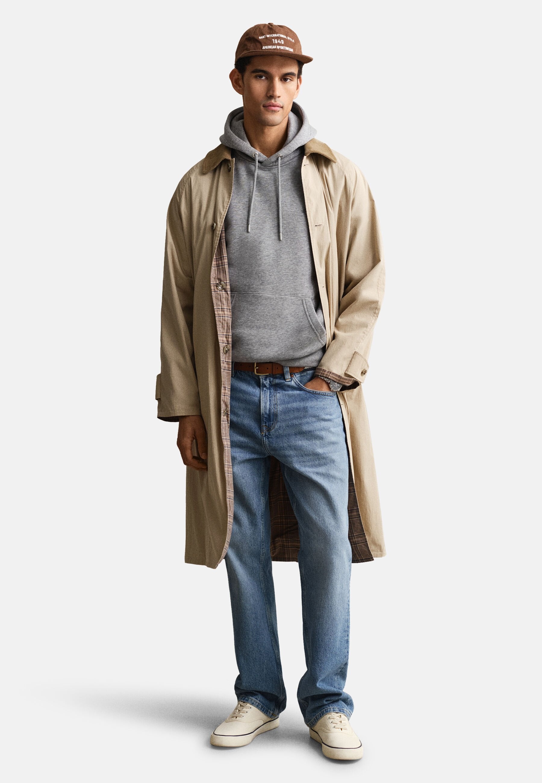Hoodie - grey melange