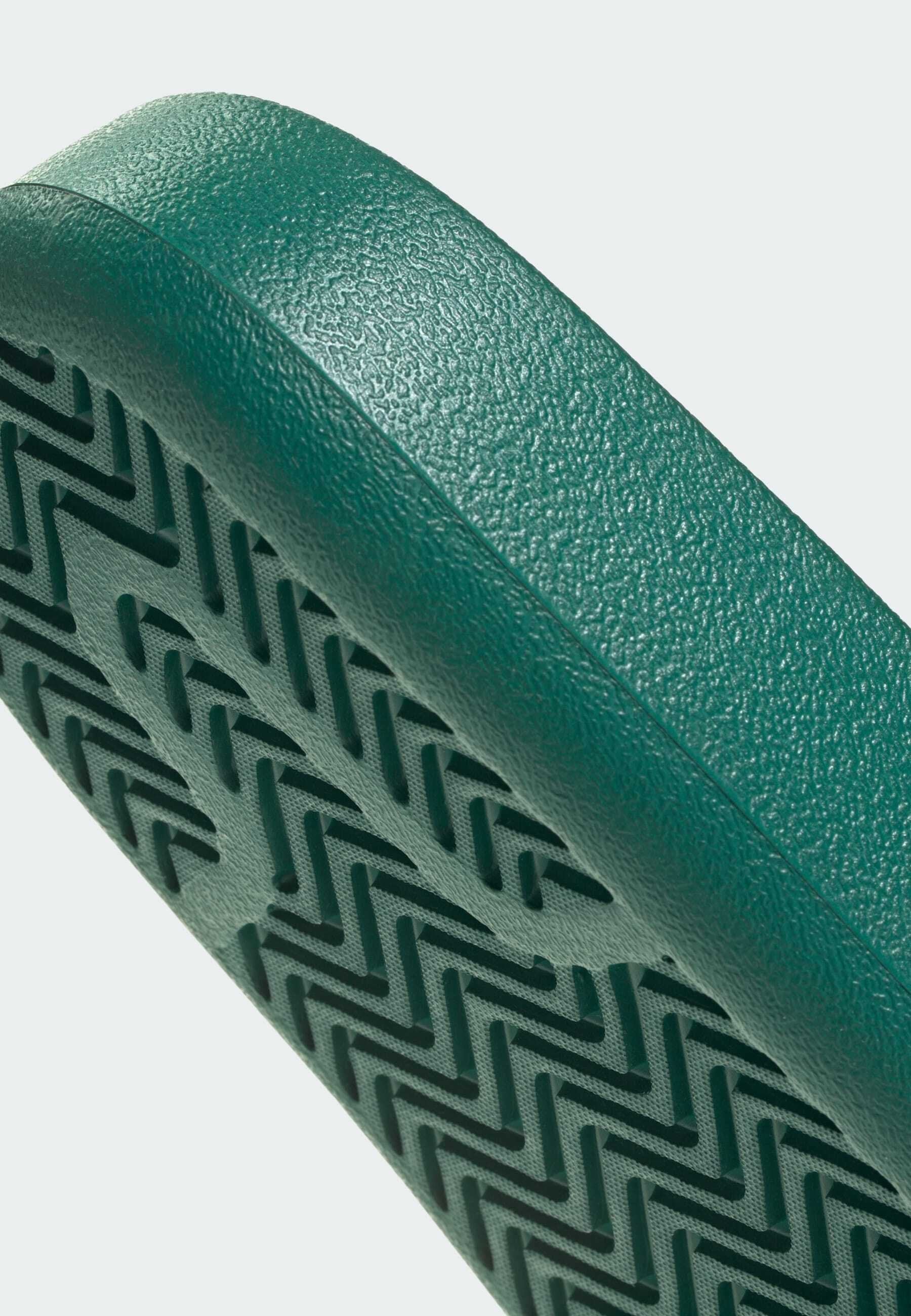 ADILETTE 00S UNISEX - Terlik - koyu yeşil/beyaz/yok