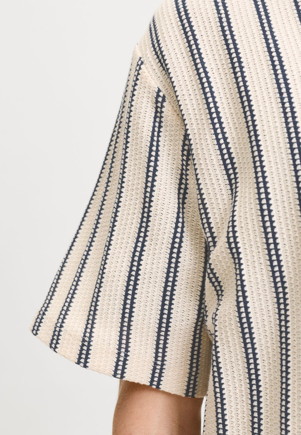 Striped - Polo shirt - cloud dancer