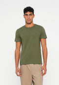 SLIM TEE 2 PACK - Basic T-shirt - black/dark greenery