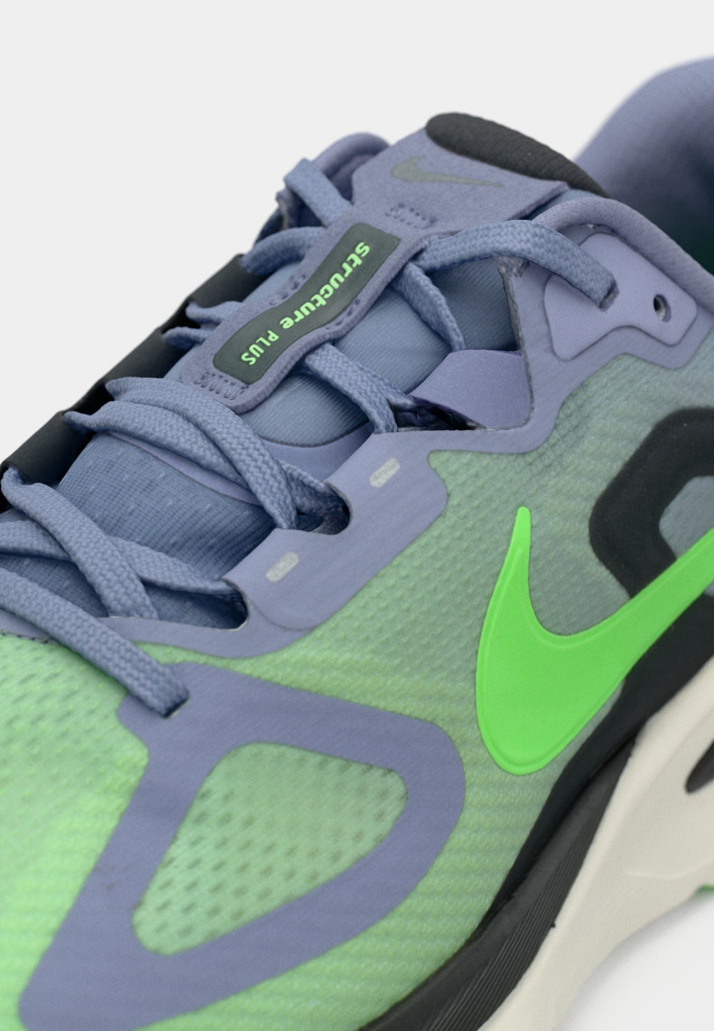 STRUCTURE PLUS - Road running shoes - iron purple/voltage green/off noir/sail