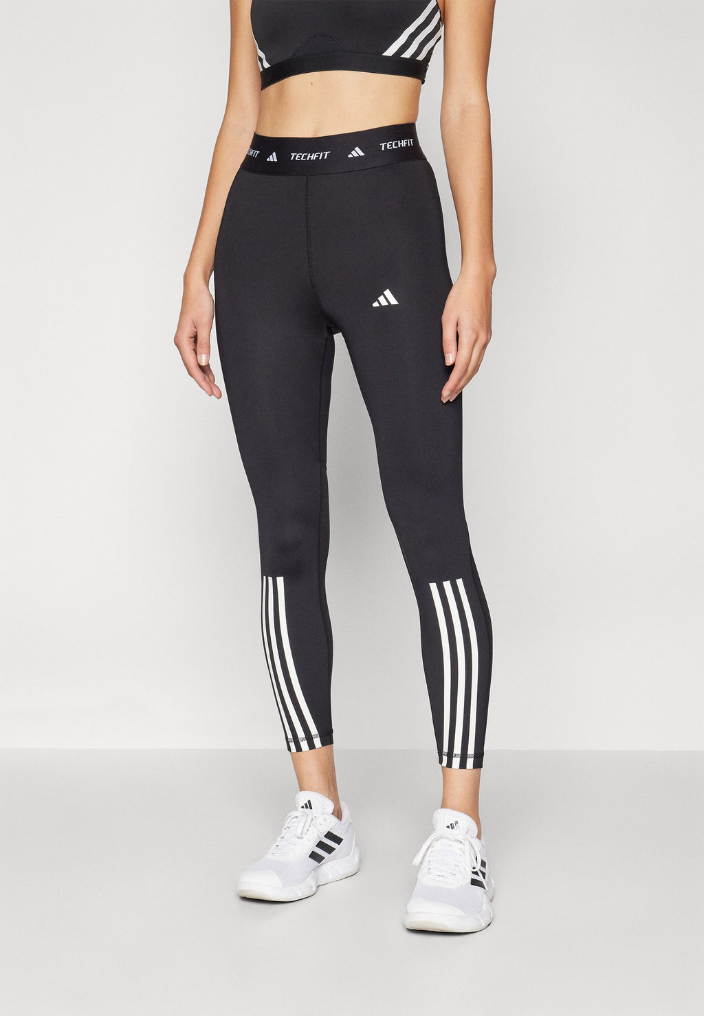 TECHFIT STRIPES 7/8 LEGGINGS - Leggings - black