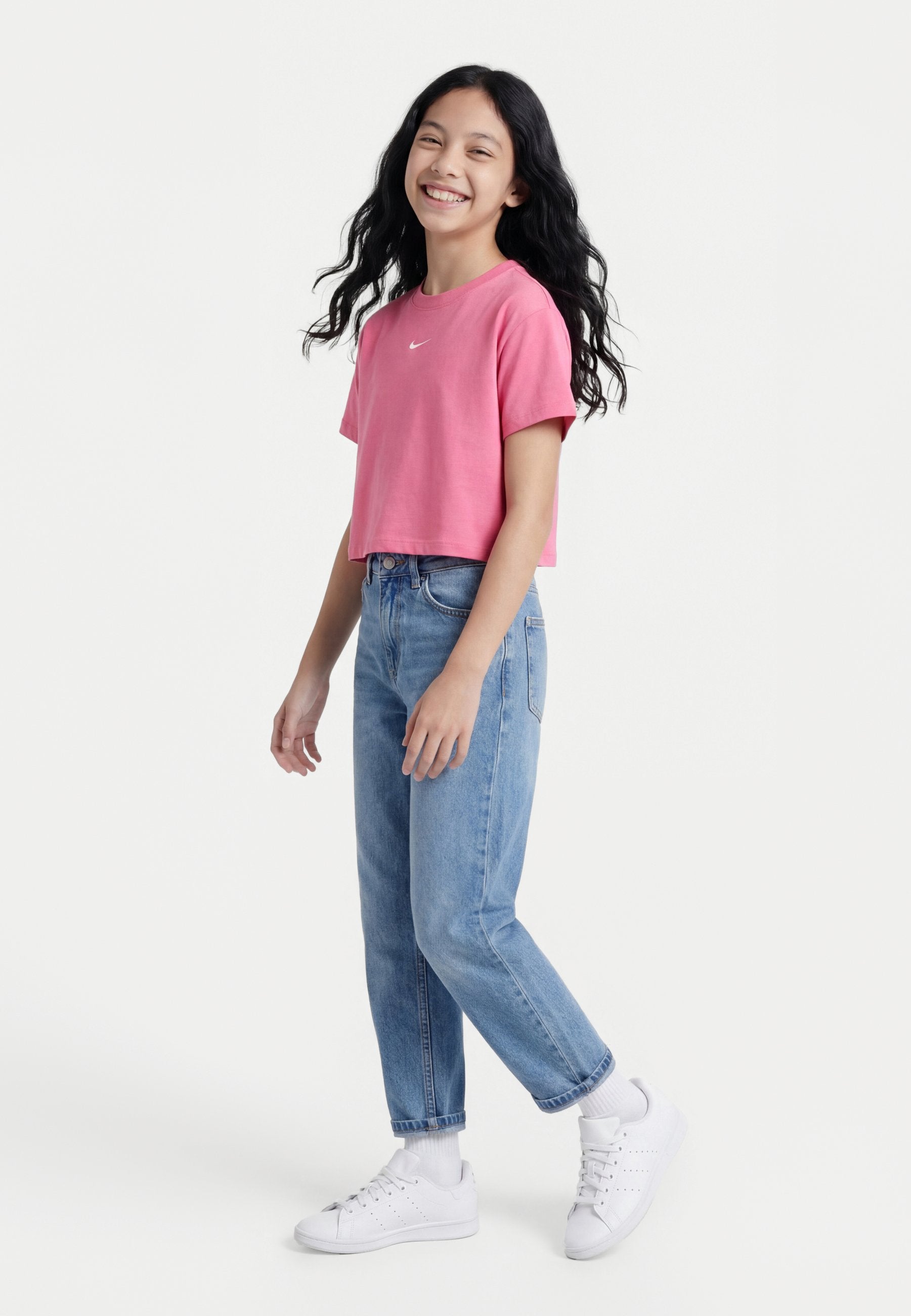 TEE BOXY - Basic T-shirt - peony