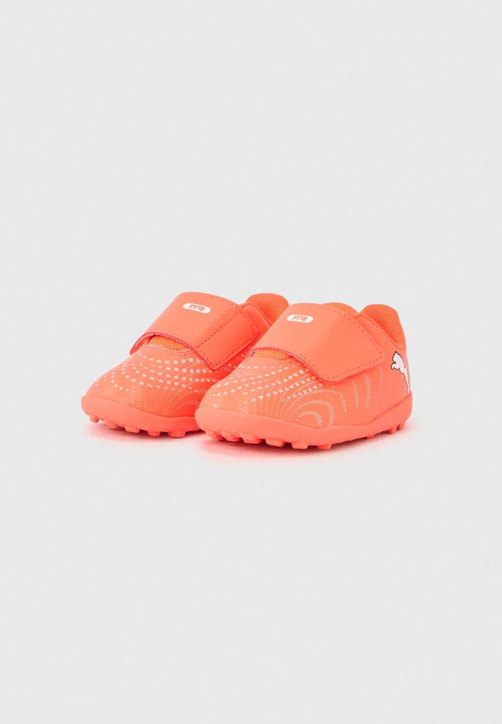 FUTURE 9 PLAY TT VELCRO - Turf football boots - glowing red/white/black