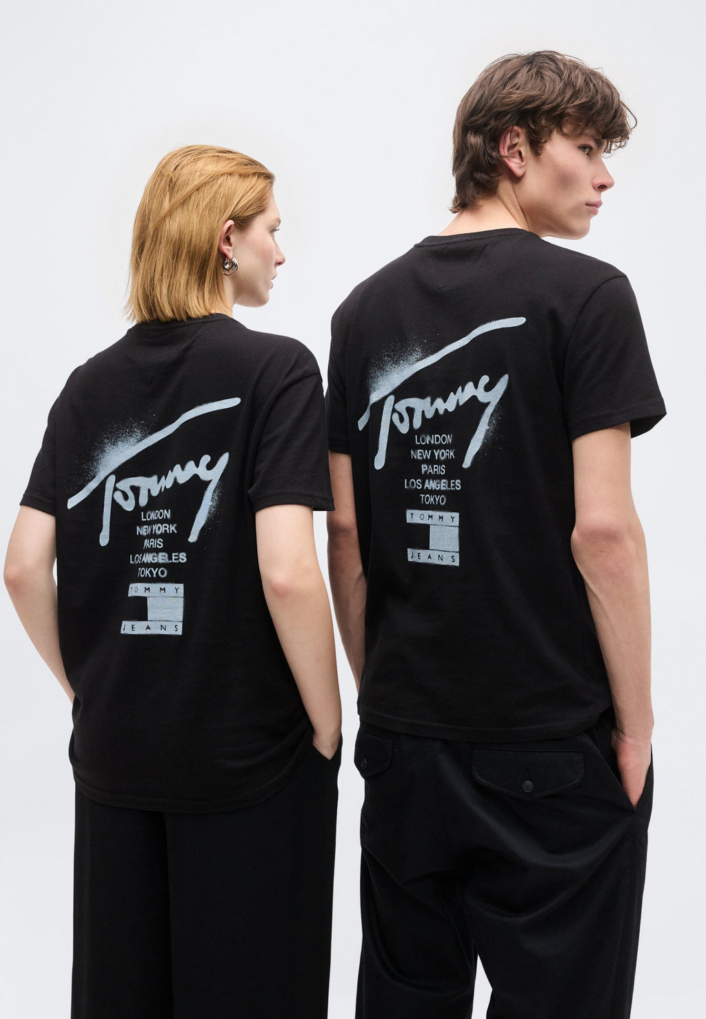 SIGNATURE BACK LOGO JERSEY T-SHIRT - Print T-shirt - black