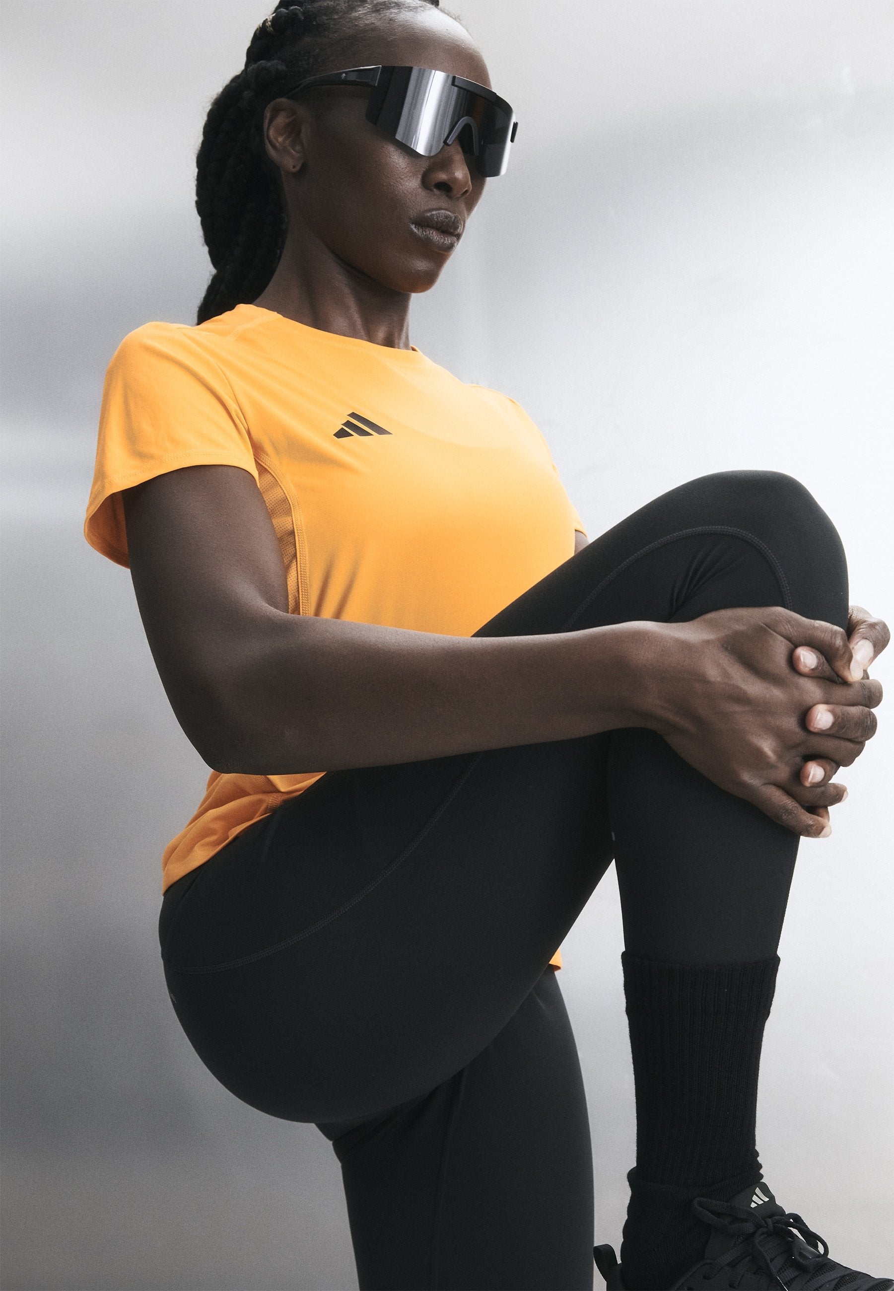 ADIZERO TEE - Sports T-shirt - pure tangerine