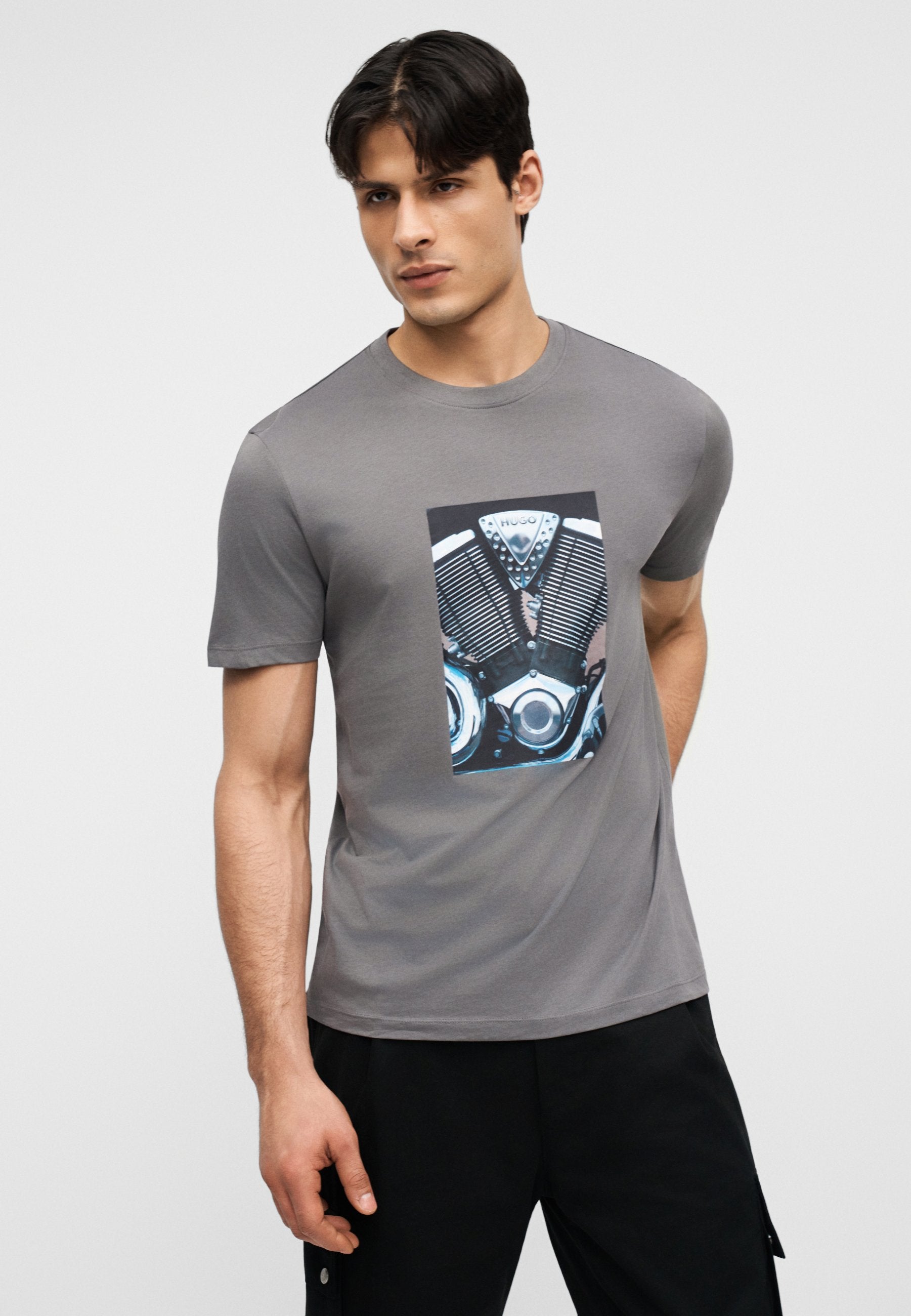 DOSTINO - Print T-shirt - dark grey