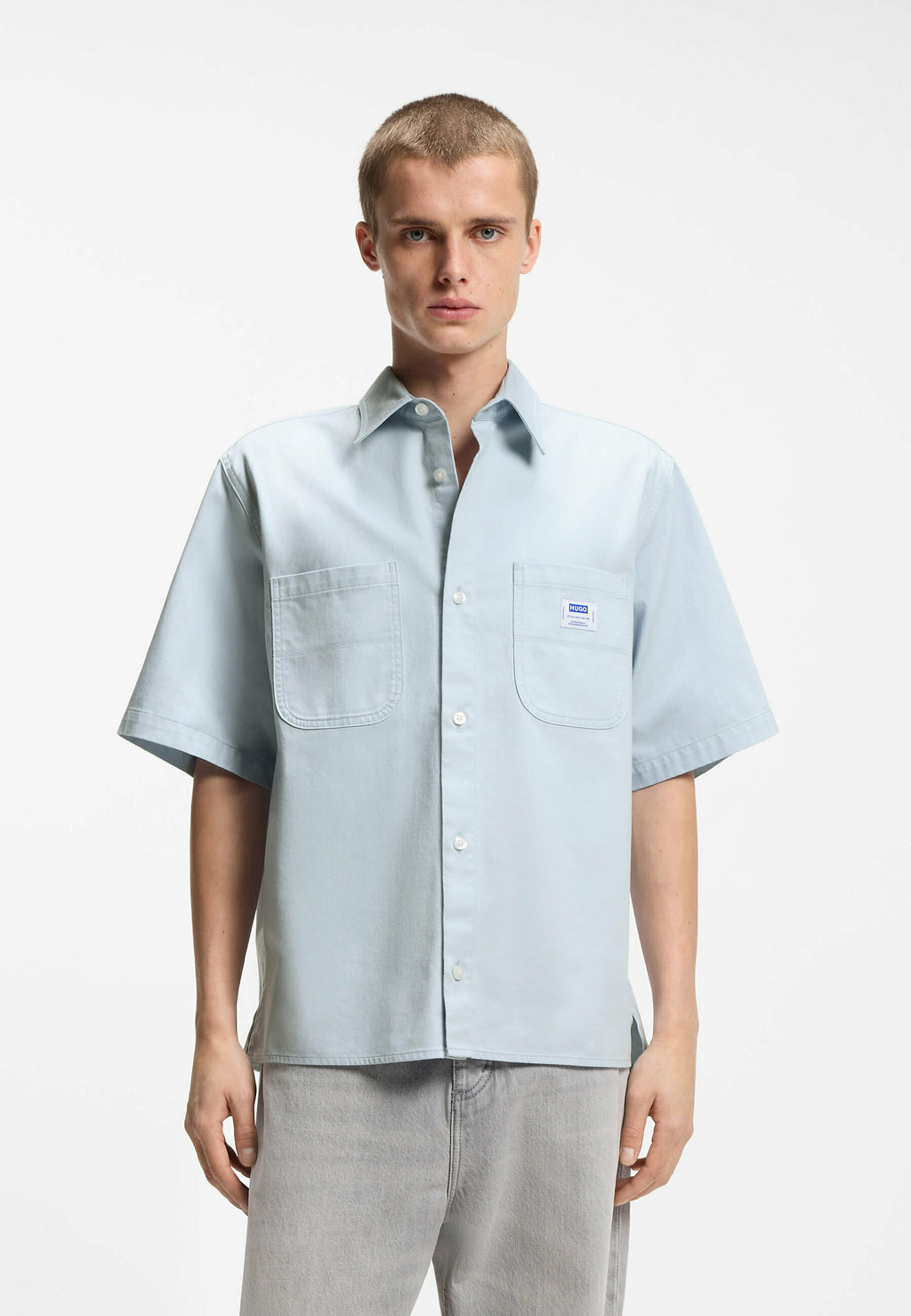 EBWIN - Shirt - open blue