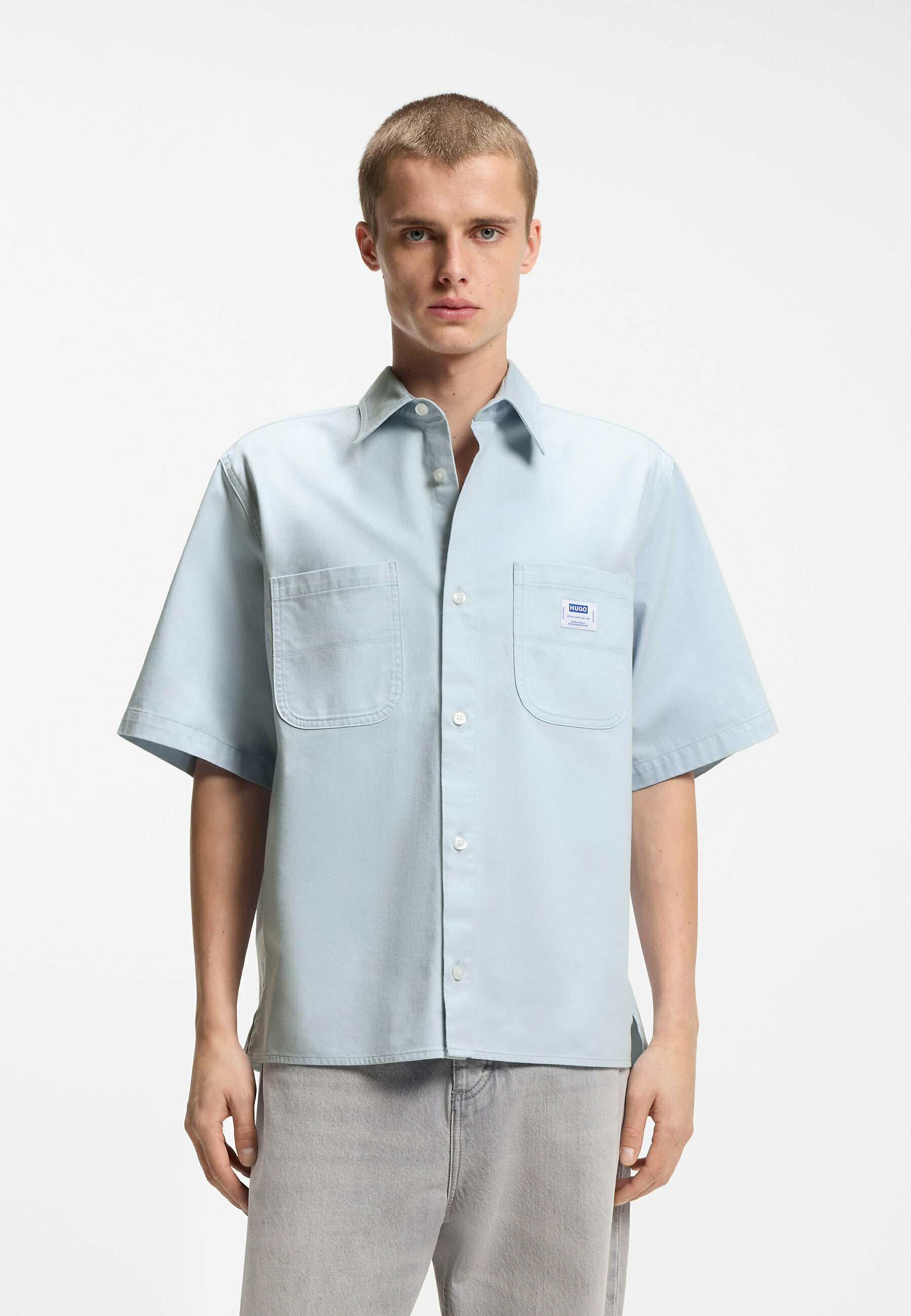 EBWIN - Shirt - open blue
