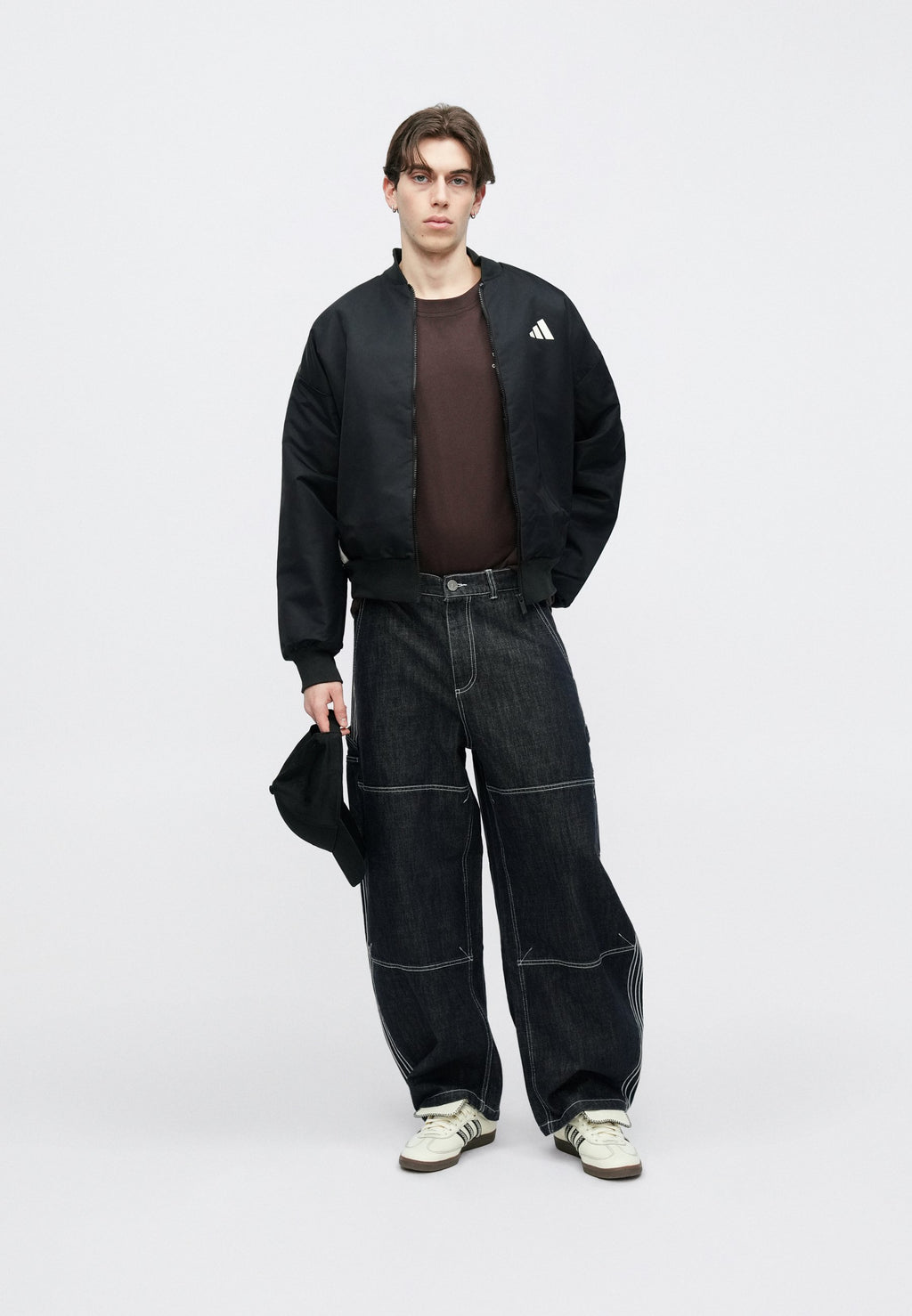 STADIUM - Bomber Jacket - black/off-white