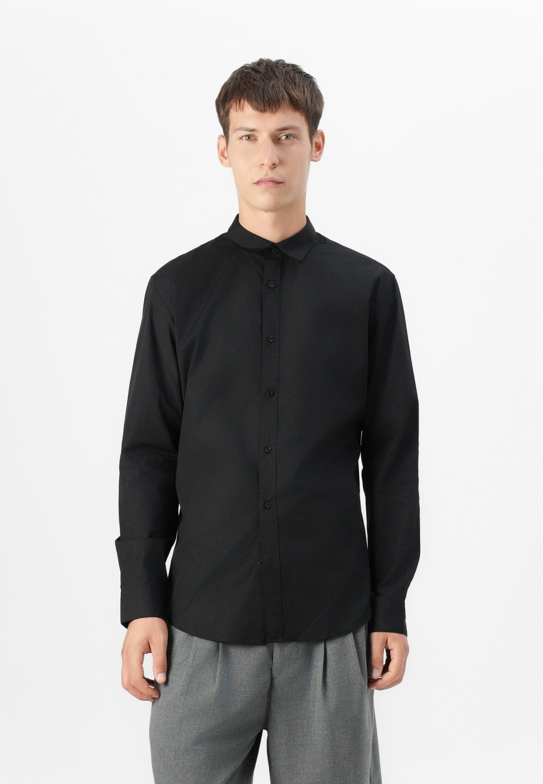 Slim Fit - Shirt - black