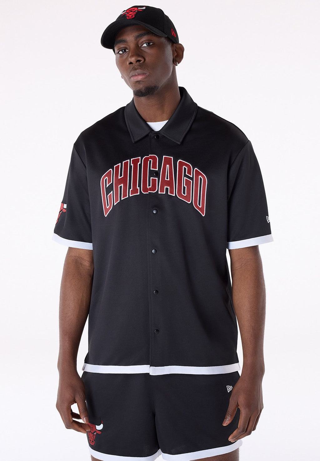 NBA CHICAGO BULLS SNAP BUTTON - Print T-shirt - black