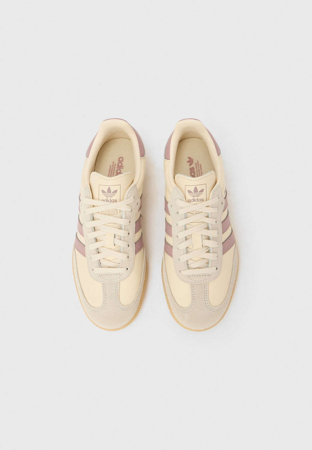 SAMBA OG UNISEX - Spor ayakkabı - white/magic mauve/gum