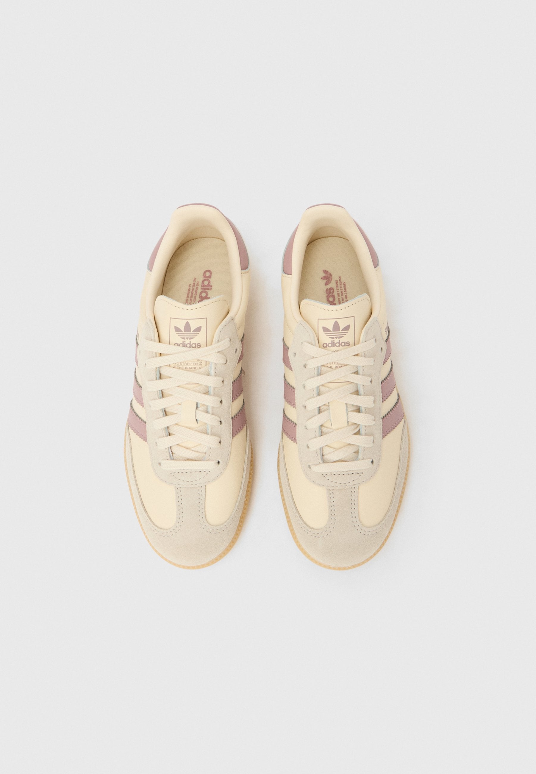 SAMBA OG UNISEX - Spor ayakkabı - white/magic mauve/gum