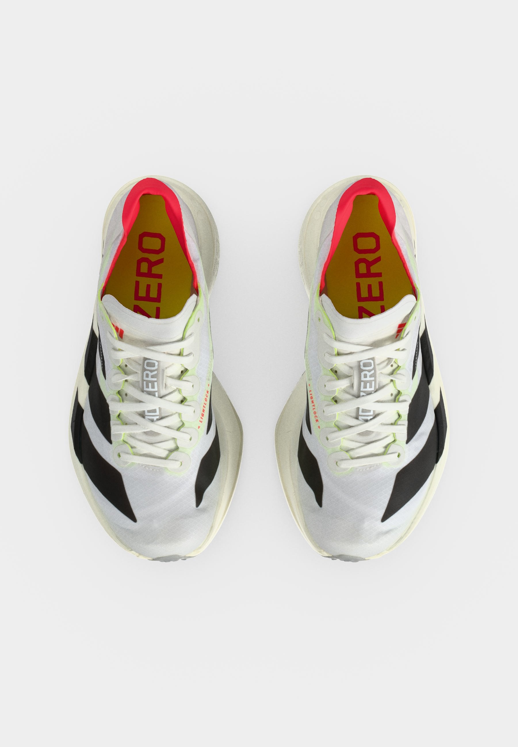 ADIZERO ADIOS PRO 4 - Road running shoes - cloud white/core black/silver-coloured metallic