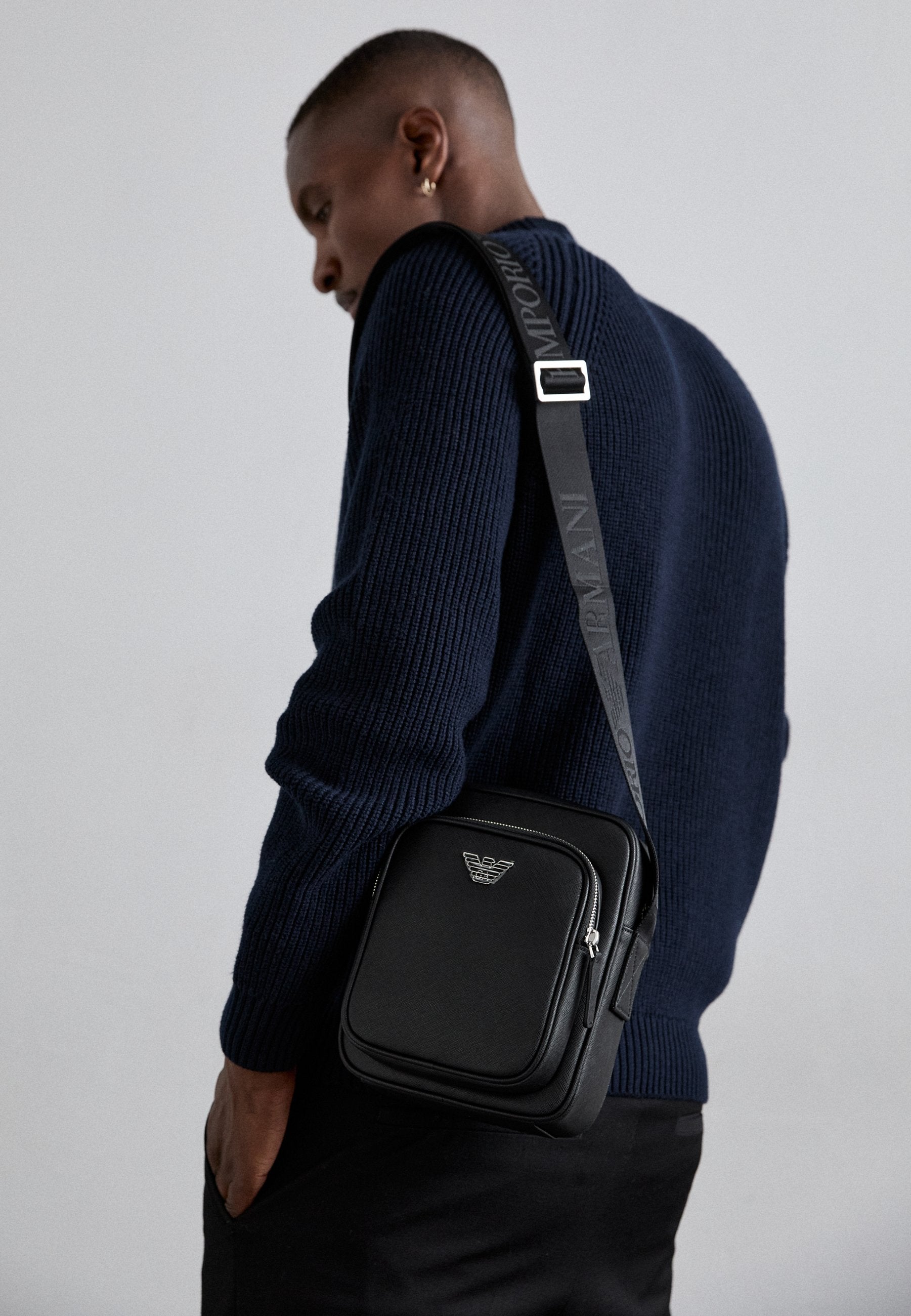 CROSSBODY PIATTINA UNISEX - Cross body bag - black