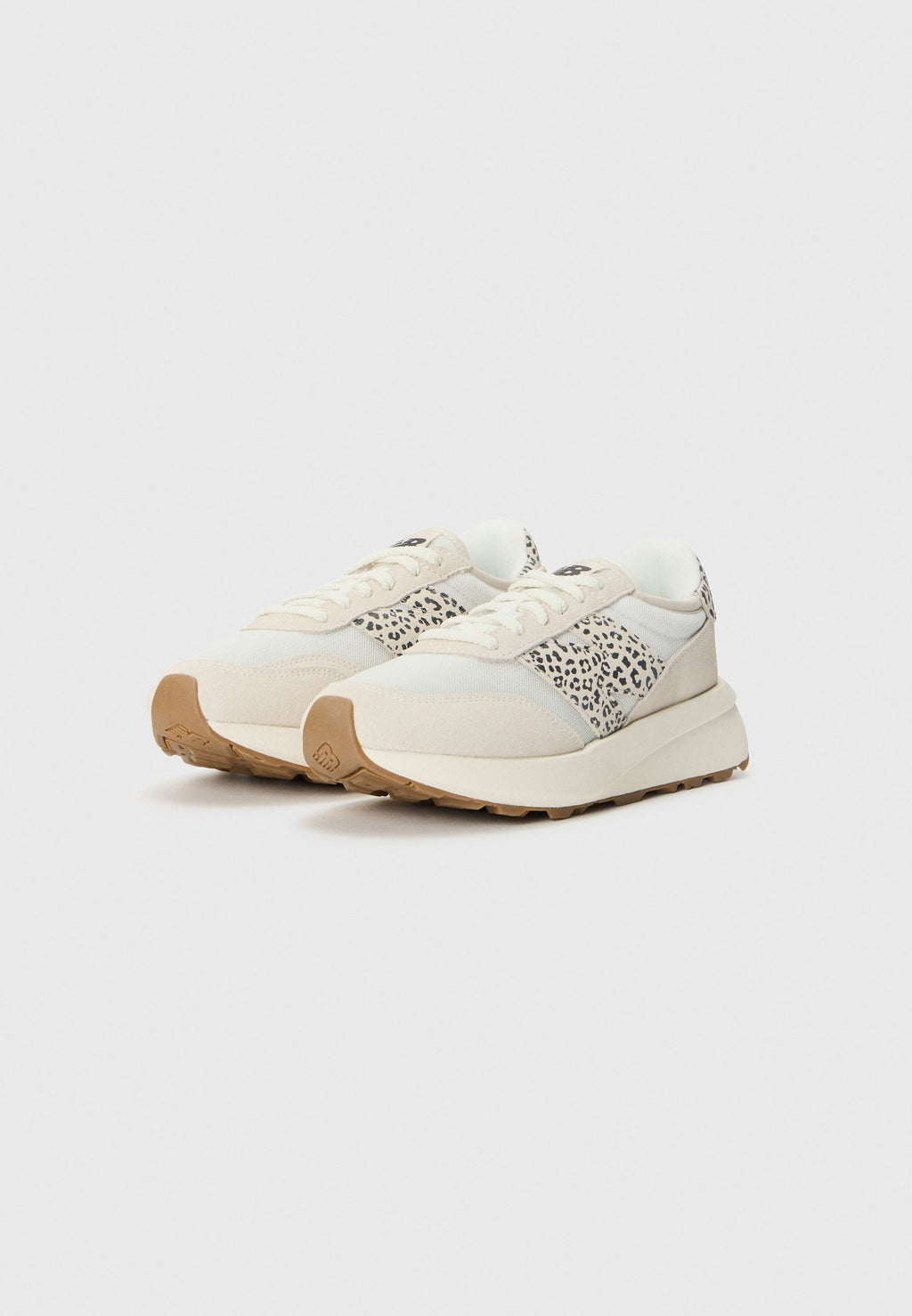 Trainers - leopard beige