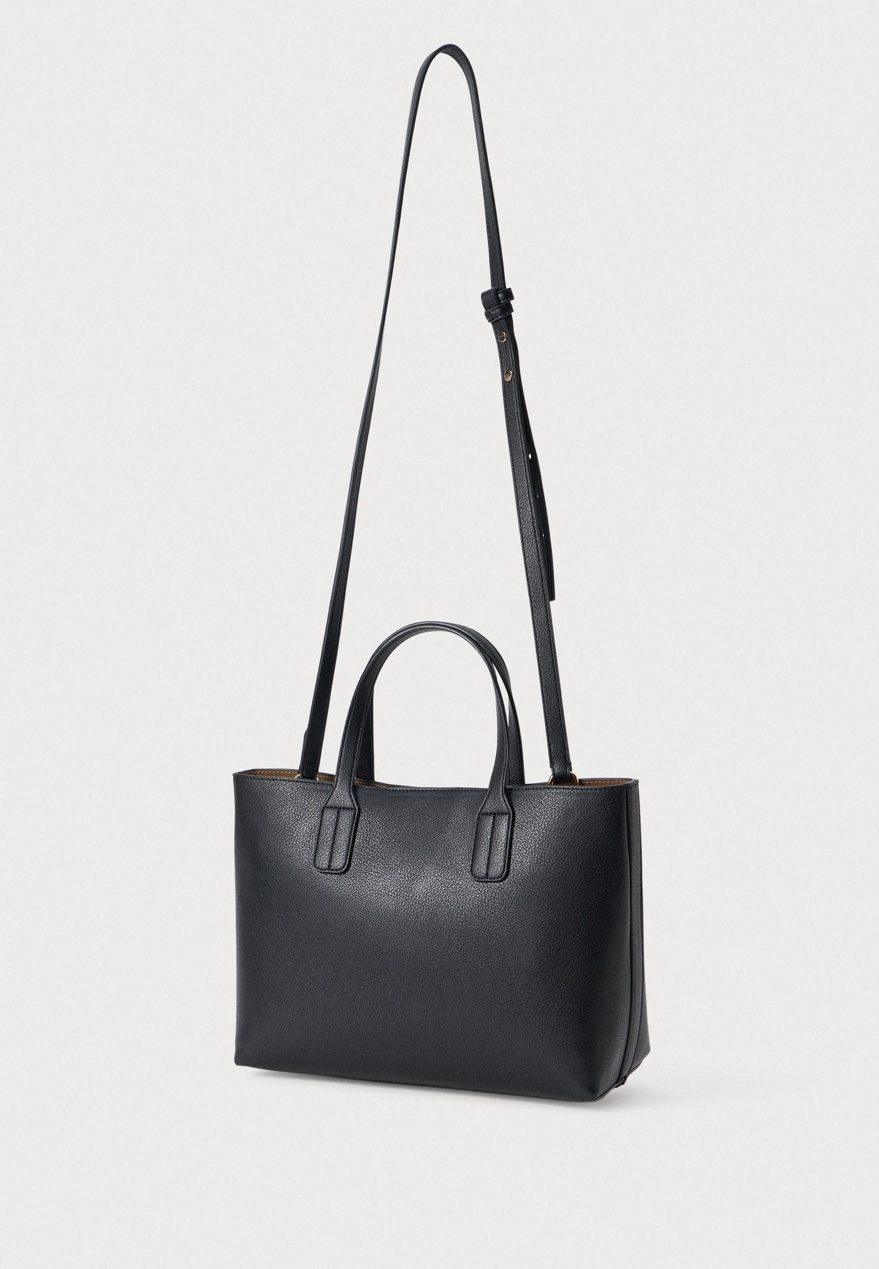 HILFIGER ICON TH MONOGRAM TOTE BAG - Handbag - black