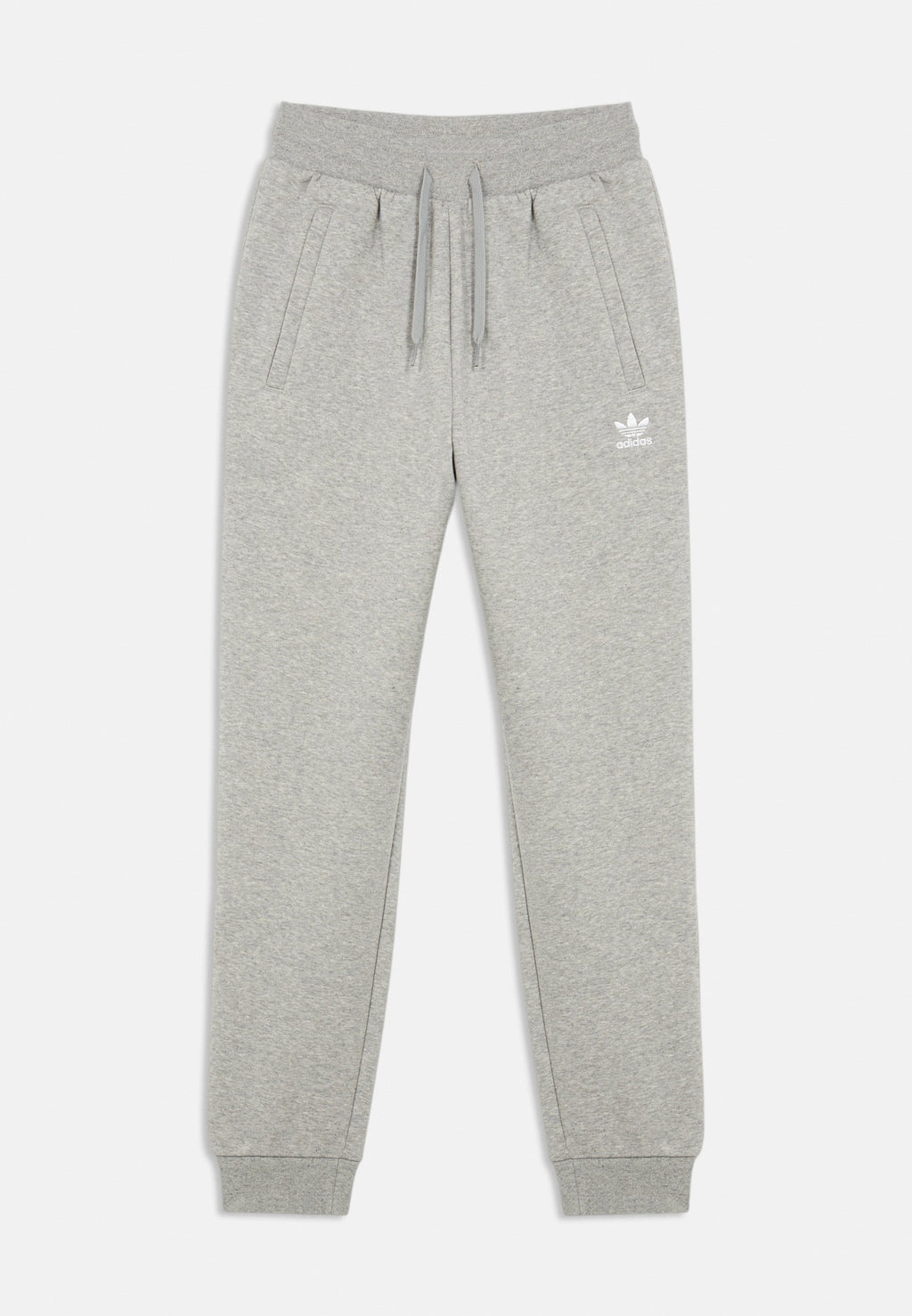 JUNIOR  - Tracksuit bottoms - medium grey heather/white