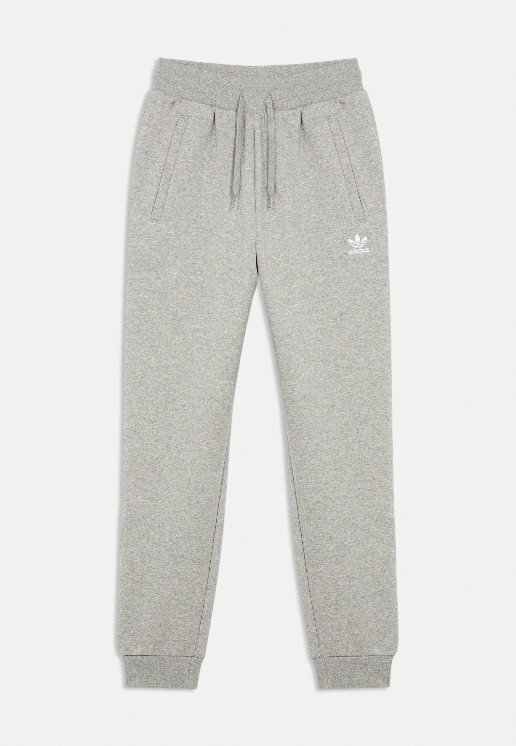JUNIOR  - Tracksuit bottoms - medium grey heather/white