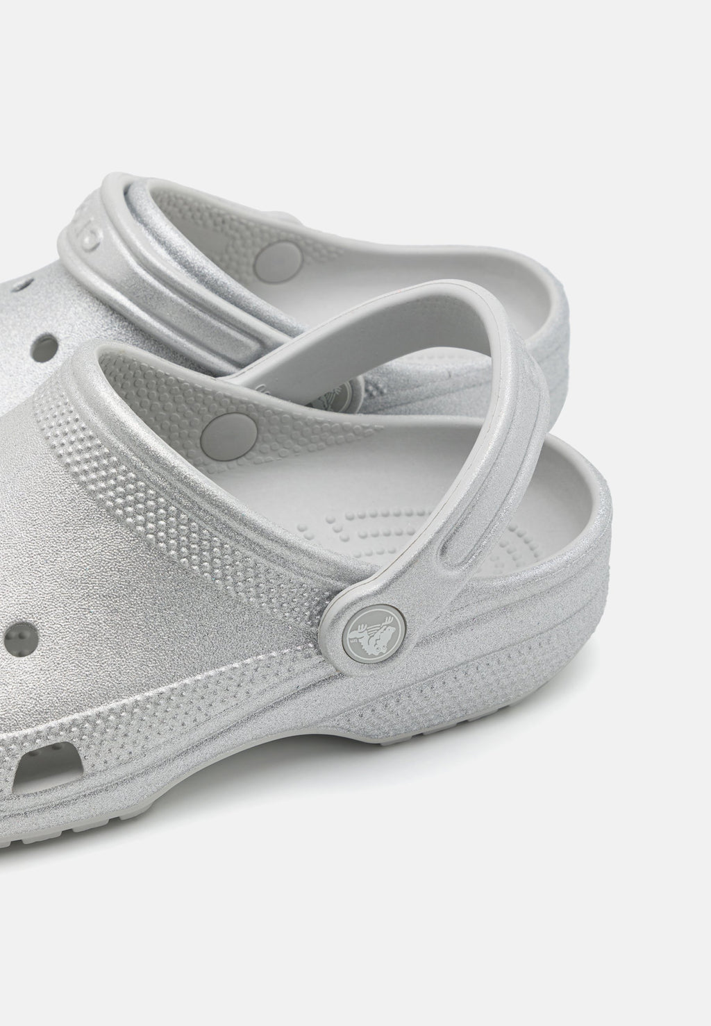 CLASSIC GLITTER - Clogs - silver