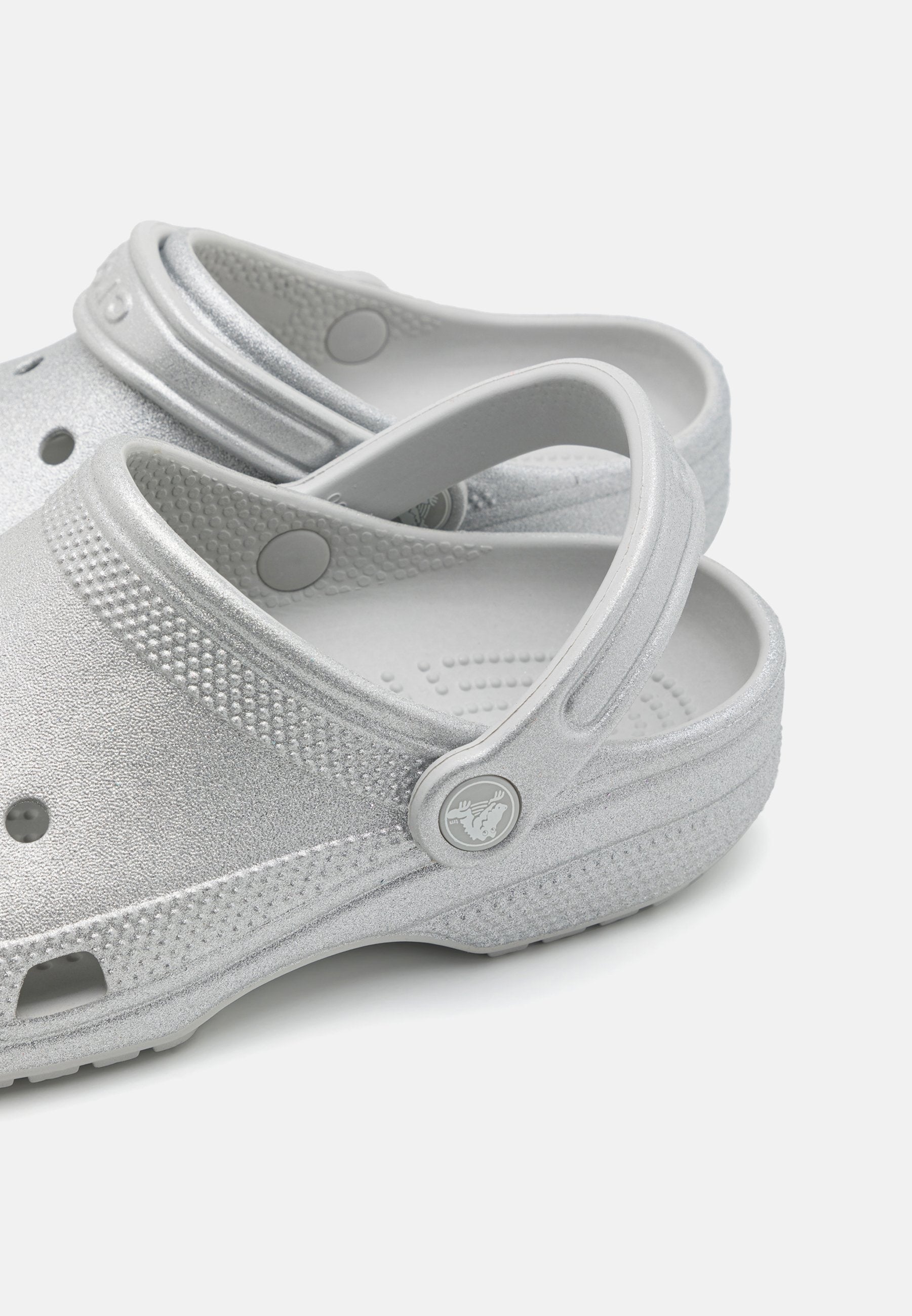 CLASSIC GLITTER - Clogs - silver