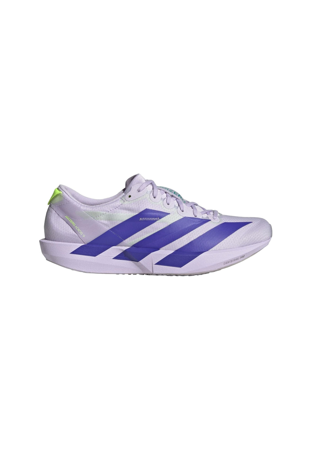 ADIZERO ADIOS 9 - Road running shoes - purple tint   solar purple   signal green