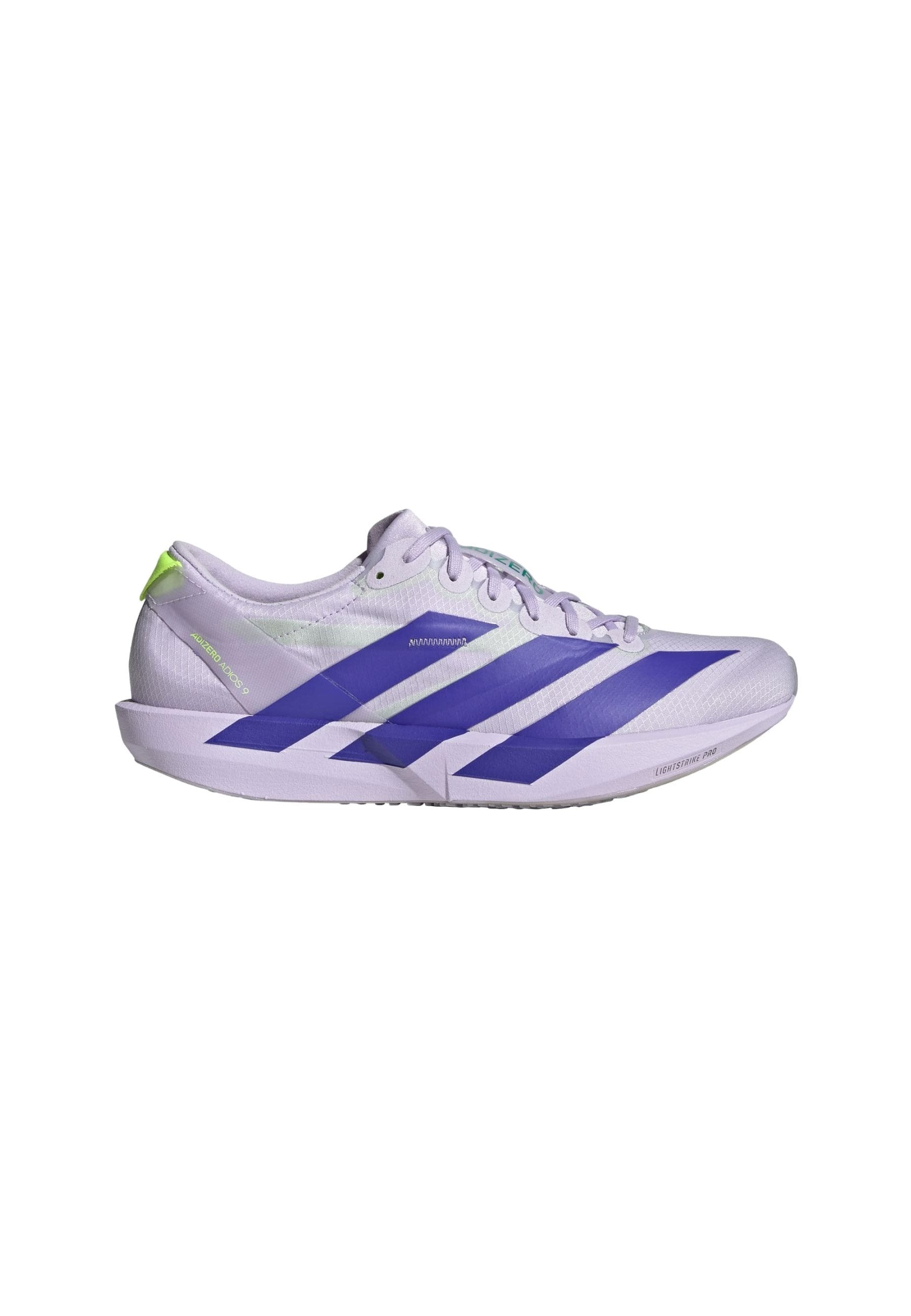 ADIZERO ADIOS 9 - Road running shoes - purple tint   solar purple   signal green
