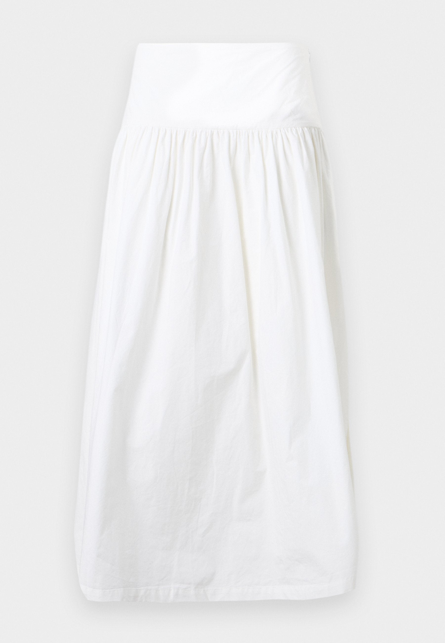 TAILLE BASSE - Jupe longue - blanc optique