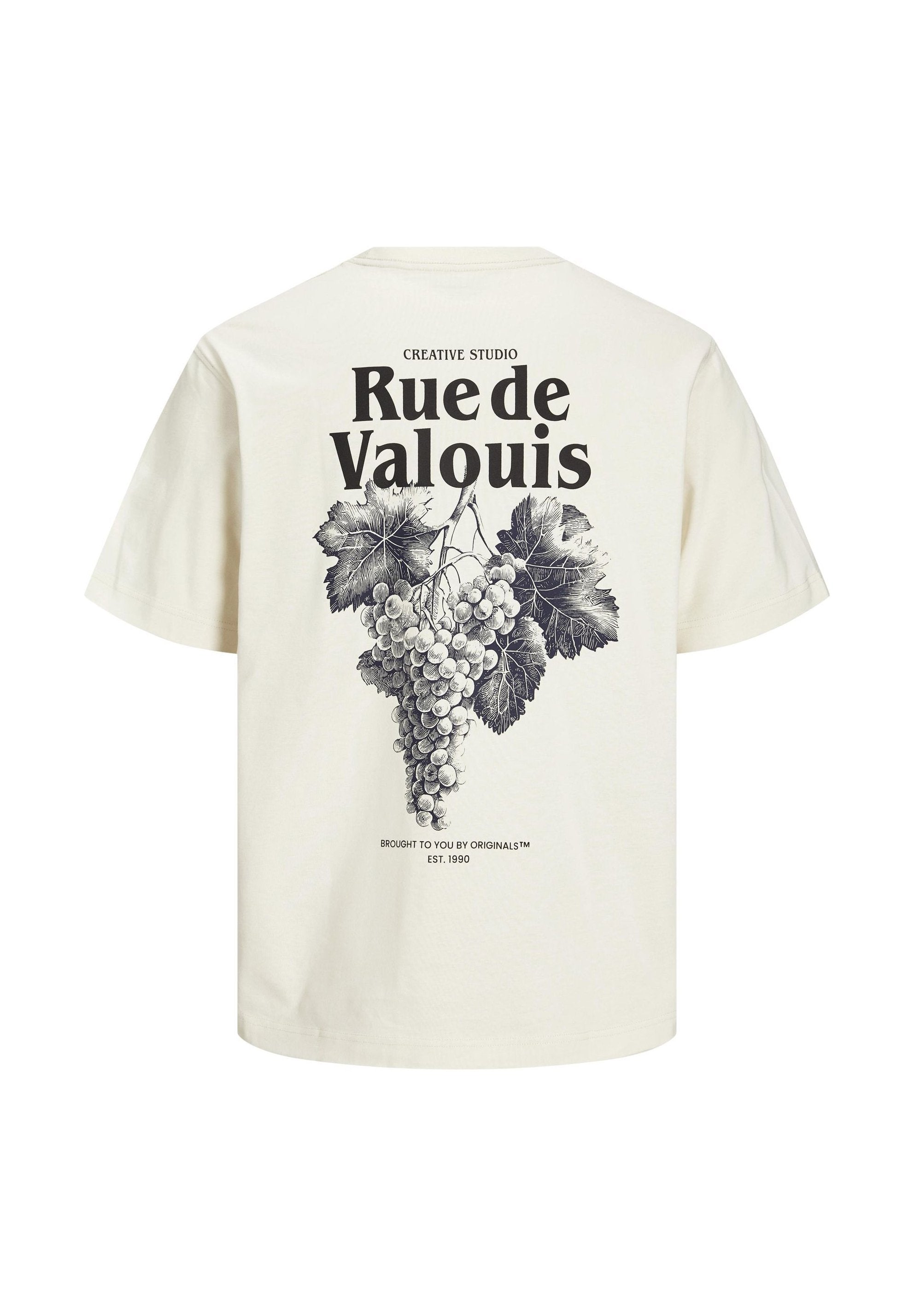 JORPAROS TEE - T-shirt imprimé - imprimé blanc antique:raisins