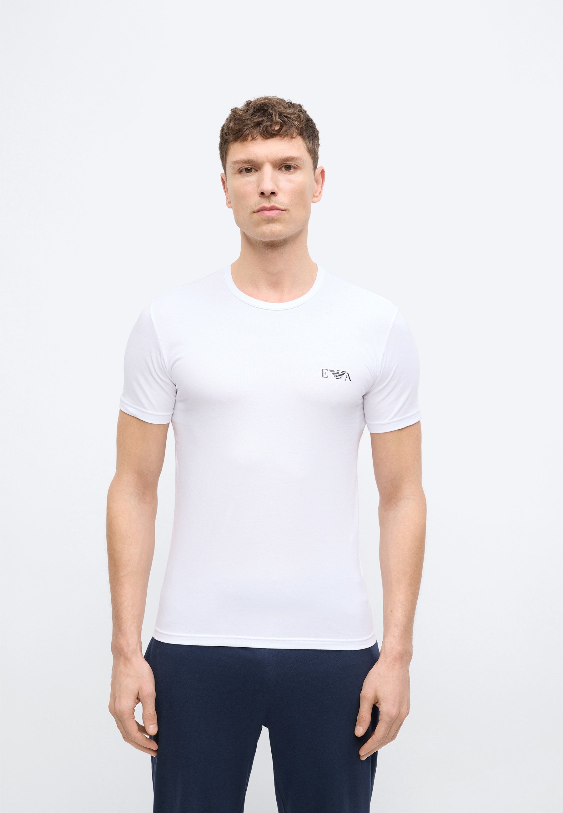 PARTE ALTA CREW NECK 2 PACK - Undershirt - blue/white
